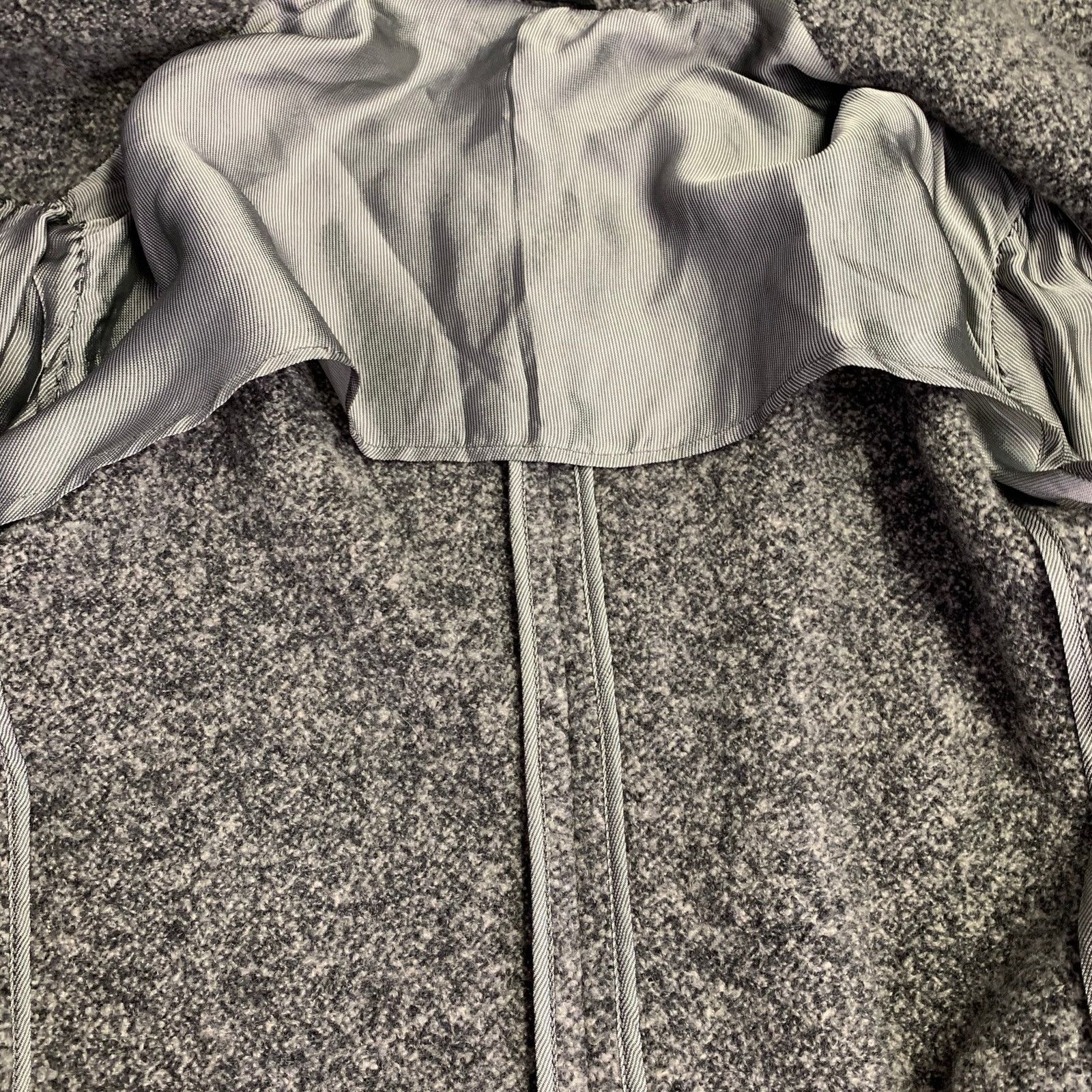 Giorgio Armani Size 44 Grey Charcoal Tweed Cashmere Silk Jacket Size US XL / EU 56 / 4 - 6 Thumbnail