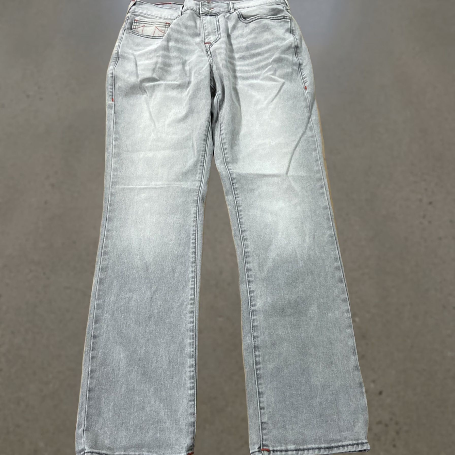 True Religion VINTAGE? No. True Religion Ricky Jeans Men 32 Regular Corduroy Gray 34 Inseam Relaxed Straight Pants Size US 32 / EU 48 - 1 Thumbnail