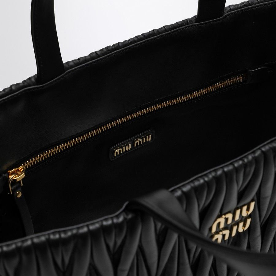 Miu Miu o1d2blof0924 Size: OS / Tote Bag in Black Size ONE SIZE - 4 Thumbnail