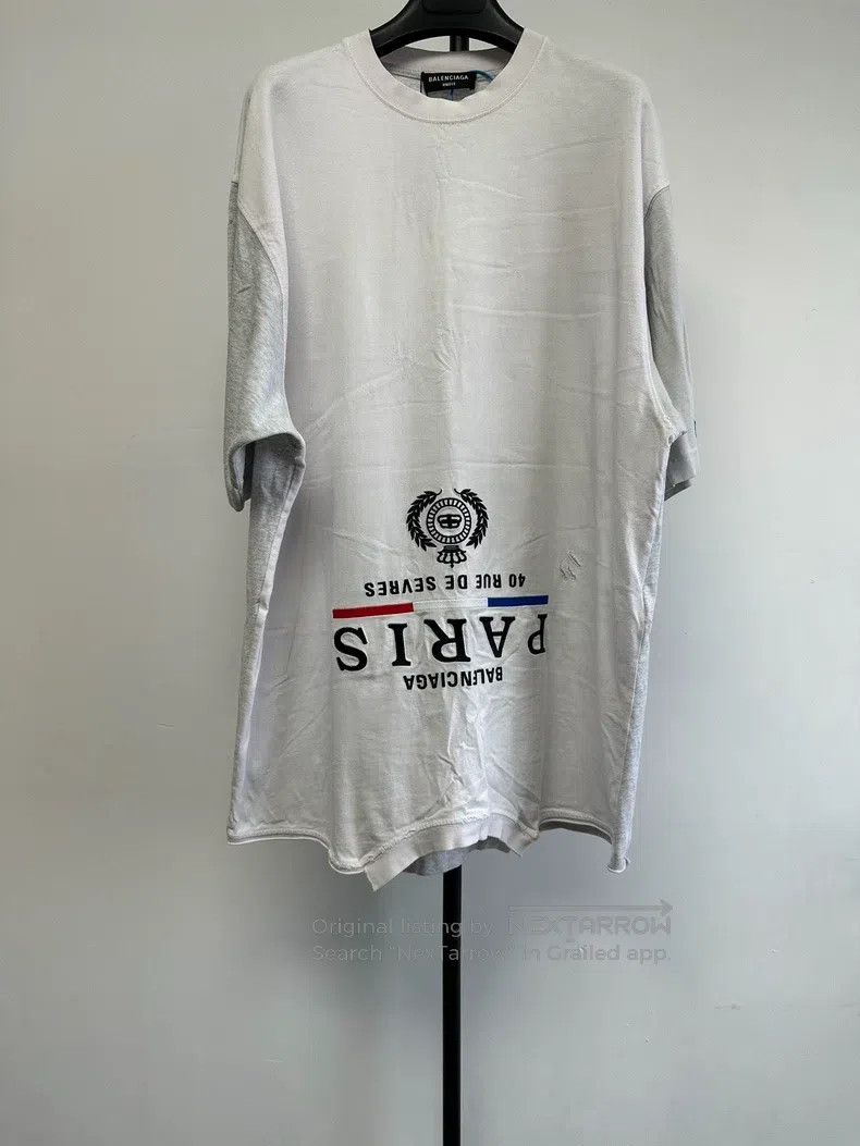 Balenciaga Balenciaga Inverted Print Patchwork Short Sleeve T-Shirt Size US L / EU 52-54 / 3 - 1 Thumbnail