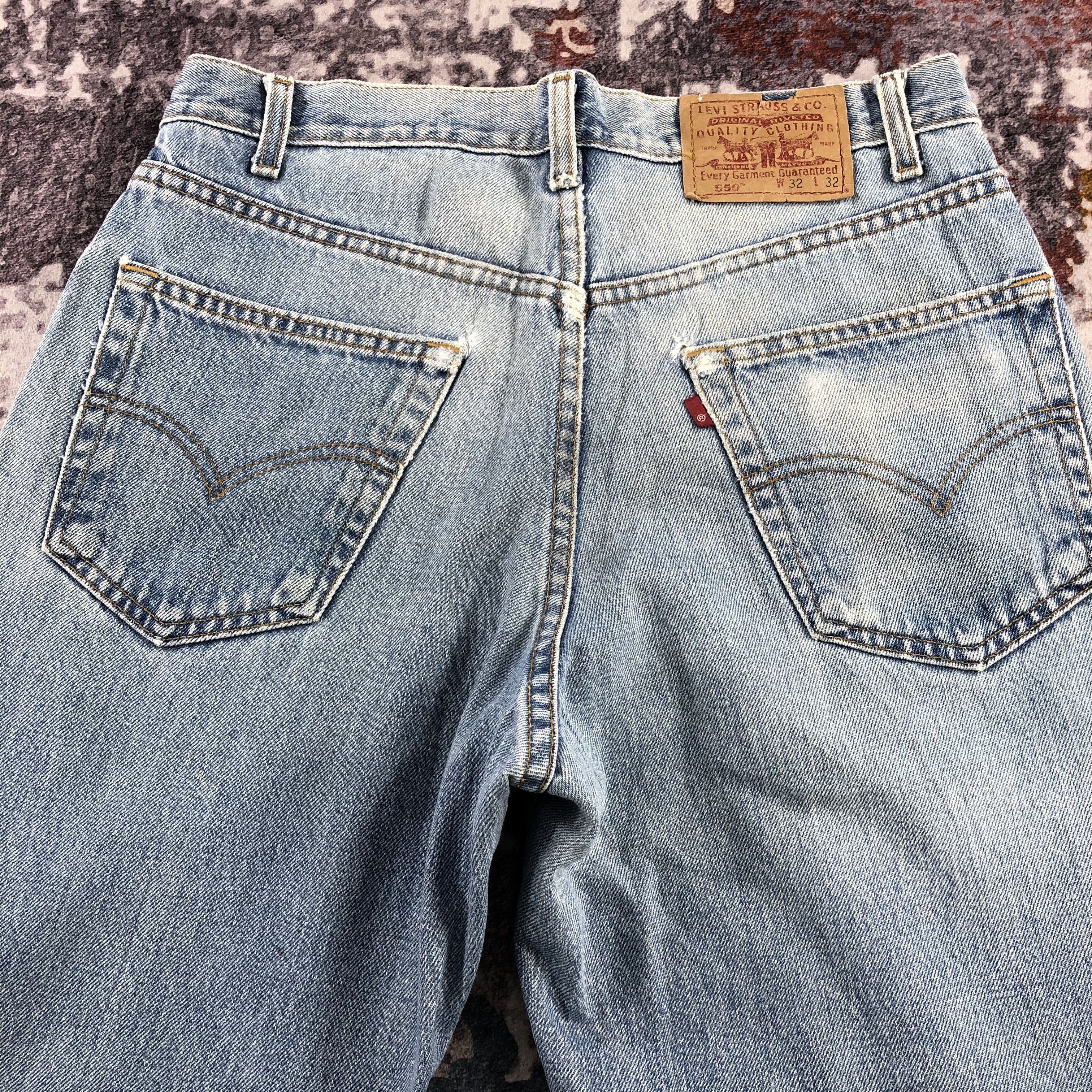 Levi's × Vintage Vintage 90s Light Wash Levis 550 Jeans-JM2718 Size US 33 - 6 Thumbnail