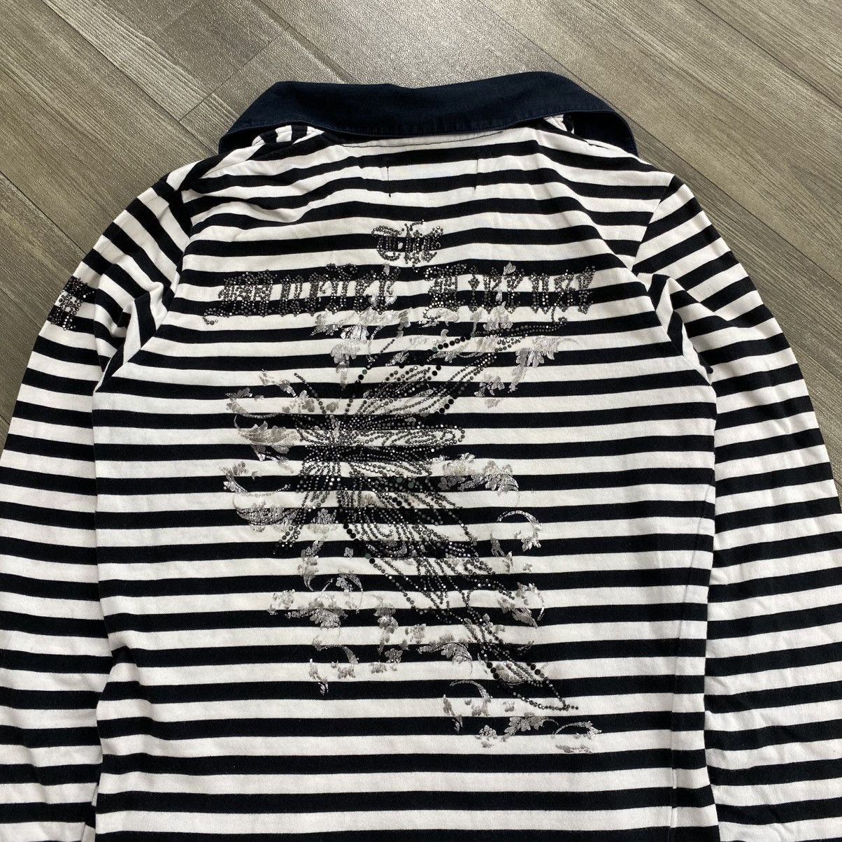 Japanese Brand 2000s The Muroer License Strip Cross Punk Goa LGB Longsleeve Size US S / EU 44-46 / 1 - 15 Thumbnail