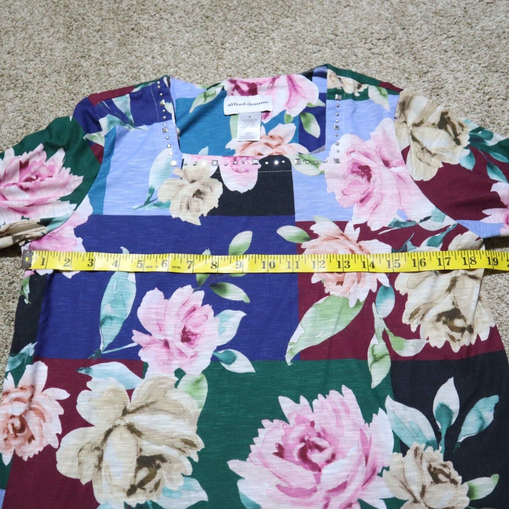 Vintage Alfred Dunner Shirt Floral Flowers Embellished Top Blouse Women's Size S Small Size S / US 4 / IT 40 - 5 Thumbnail