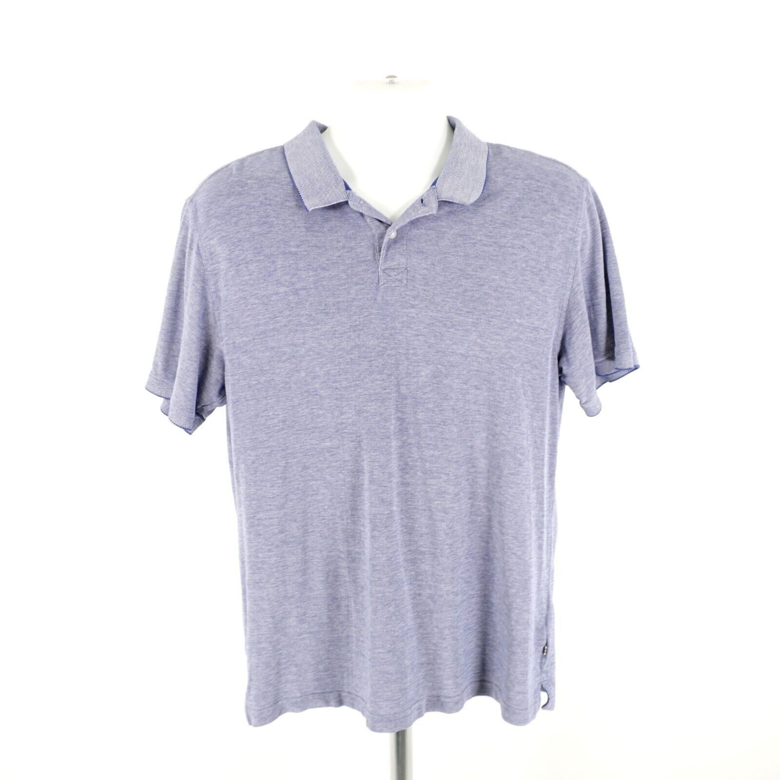 Jos. A. Bank Jos A Bank 1905 Blue Knit Polo Shirt Large Tailored Fit Coll Size US L / EU 52-54 / 3 - 5 Thumbnail