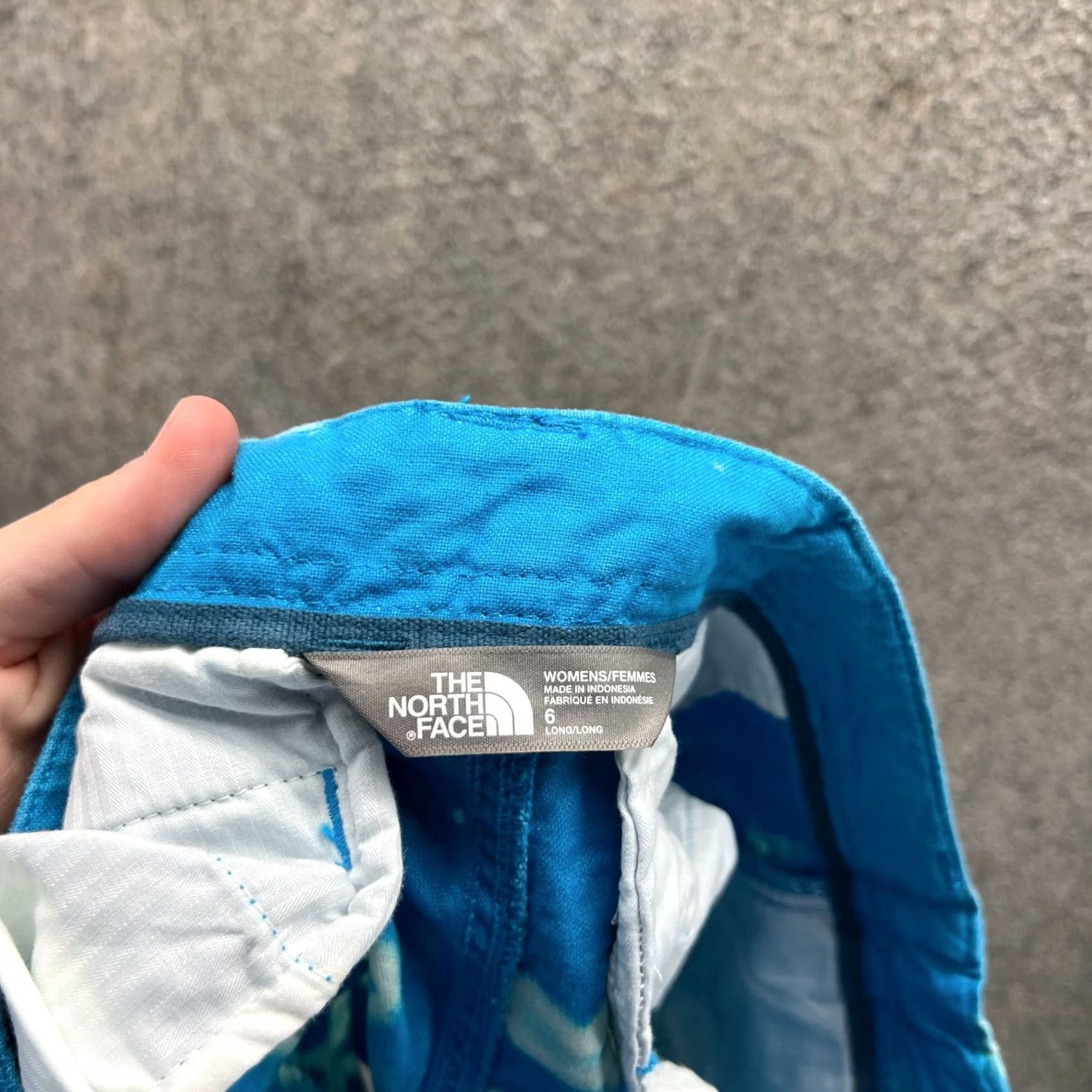 The North Face The North Face Shorts Womens 6 Light Blue Chino Flat Front Canvas Cotton Hiking Size 28" / US 6 / IT 42 - 6 Thumbnail