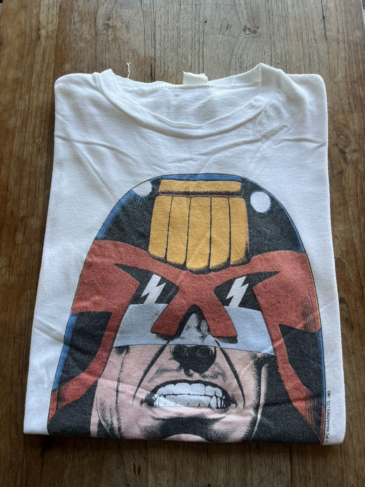 Vintage Vtg Judge Dredd 1983’s Are You feeling lucky Punk? T-shirt Size US L / EU 52-54 / 3 - 1 Thumbnail