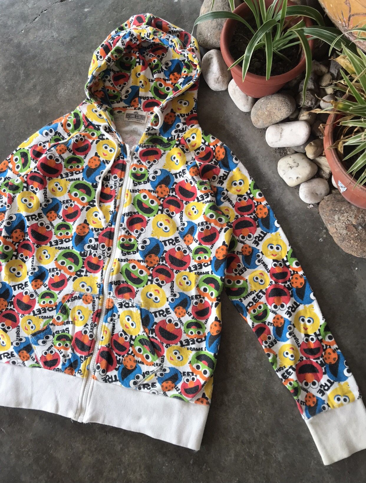 Cartoon Network × Japanese Brand × Vintage 🔥 RARE 🔥 VINTAGE Sesame Street Hoddie Colourful Fullzip Size US M / EU 48-50 / 2 - 8 Thumbnail
