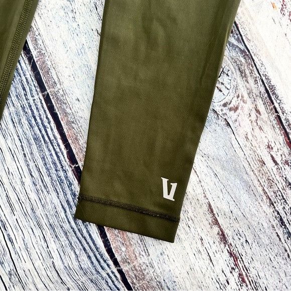 Vuori Vuori Olive Green Women's Active Leggings Size 34" / US 12 / IT 48 - 6 Thumbnail