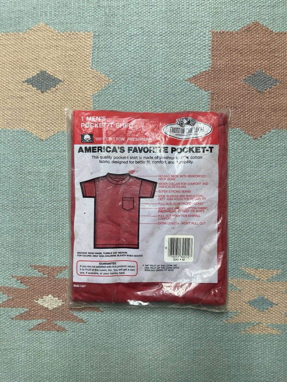 Fruit Of The Loom × Vintage Vtg 80s pocket t shirt fruit of the loom DEADSTOCK blank M Size US M / EU 48-50 / 2 - 4 Thumbnail