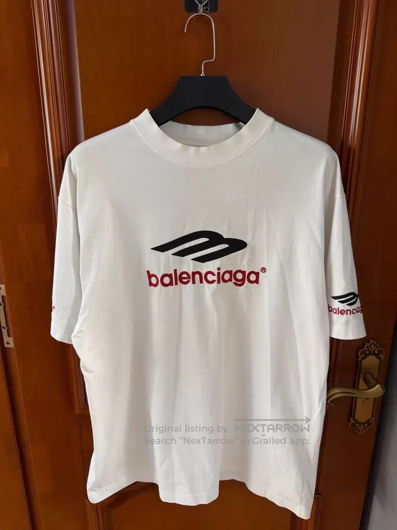 Balenciaga Balenciaga 3B Embroidered Logo Short Sleeve T-Shirt Size US L / EU 52-54 / 3 - 1 Thumbnail