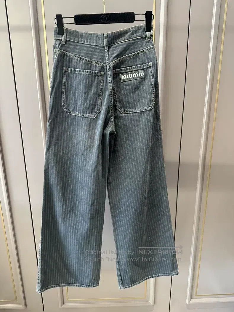 Miu Miu Miu Miu 24 Wide-leg jeans Size 24" / US 00 / IT 34 - 1 Thumbnail