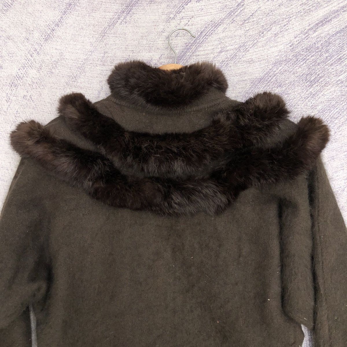 Other 🔴Jacket Rabbit Trim Cardigan Winter Pattern Nice Design Size M / US 6-8 / IT 42-44 - 11 Thumbnail