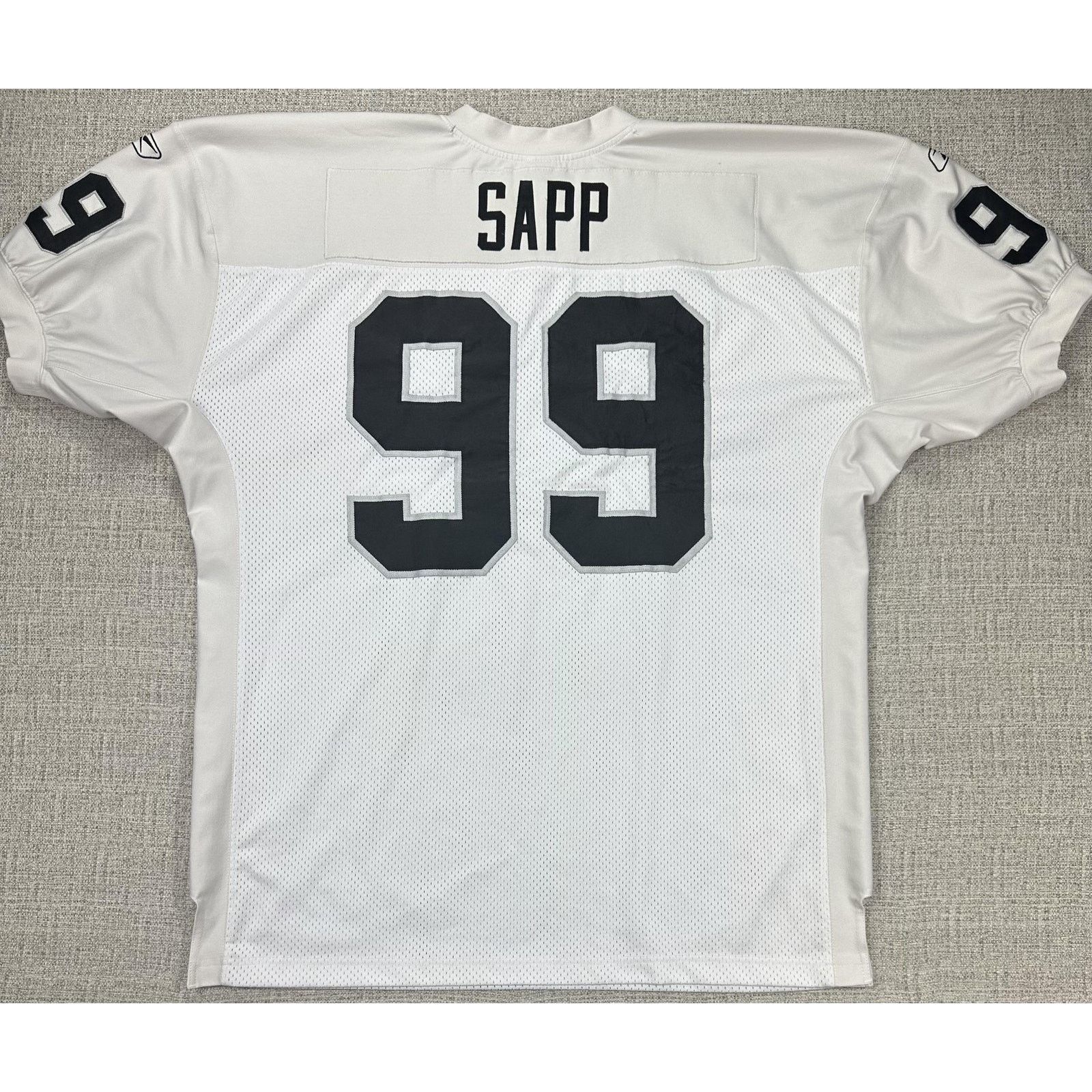 Reebok Reebok Authentic Warren Sapp Oakland Raiders Jersey Stitched Size US XXL / EU 58 / 5 - 16 Thumbnail