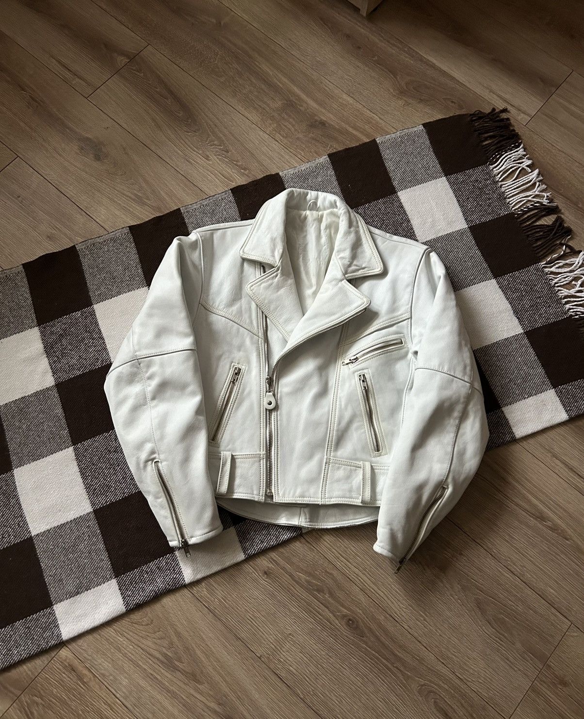 Genuine Leather × Vintage Vintage Real Leather Biker jacket Y2k women’s Size M / US 6-8 / IT 42-44 - 1 Thumbnail