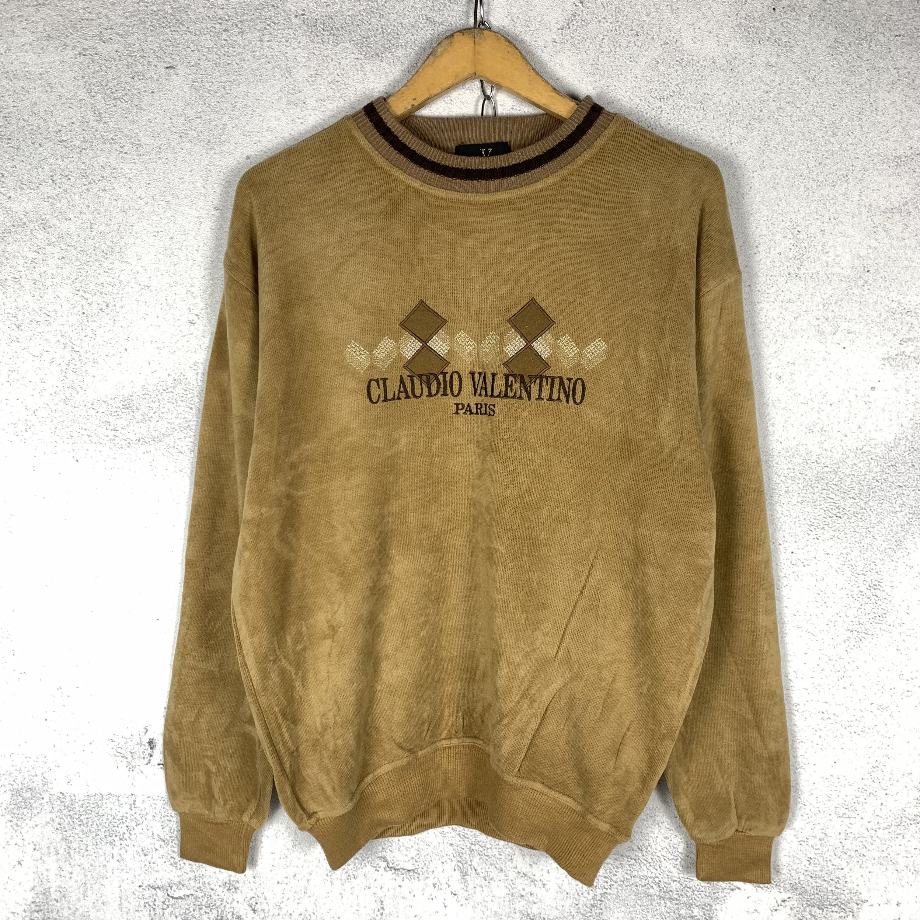 Valentino Vintage Claudio Valentino Sweatshirt Crewneck Size US M / EU 48-50 / 2 - 1 Thumbnail