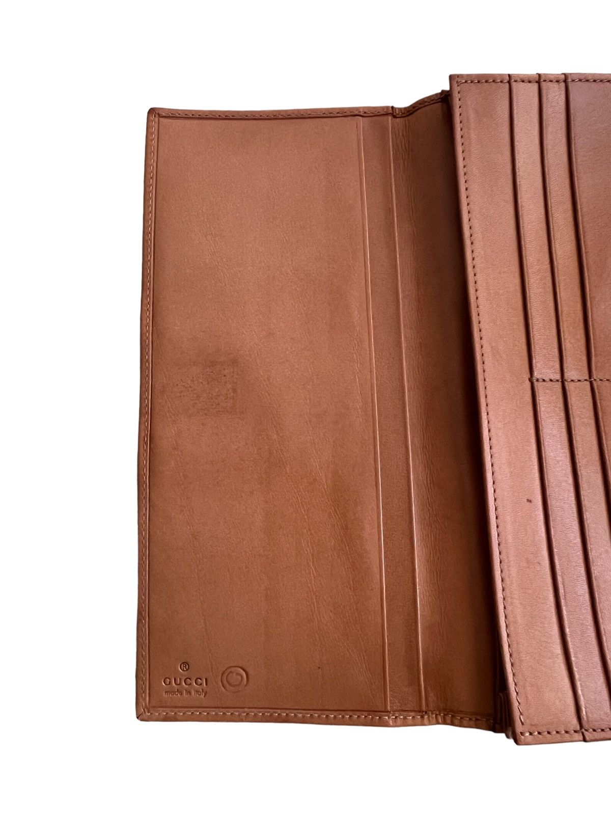 Gucci Vtg 1980s Gucci Horsebit Metal Fitting Long Leather Wallets Size ONE SIZE - 6 Thumbnail