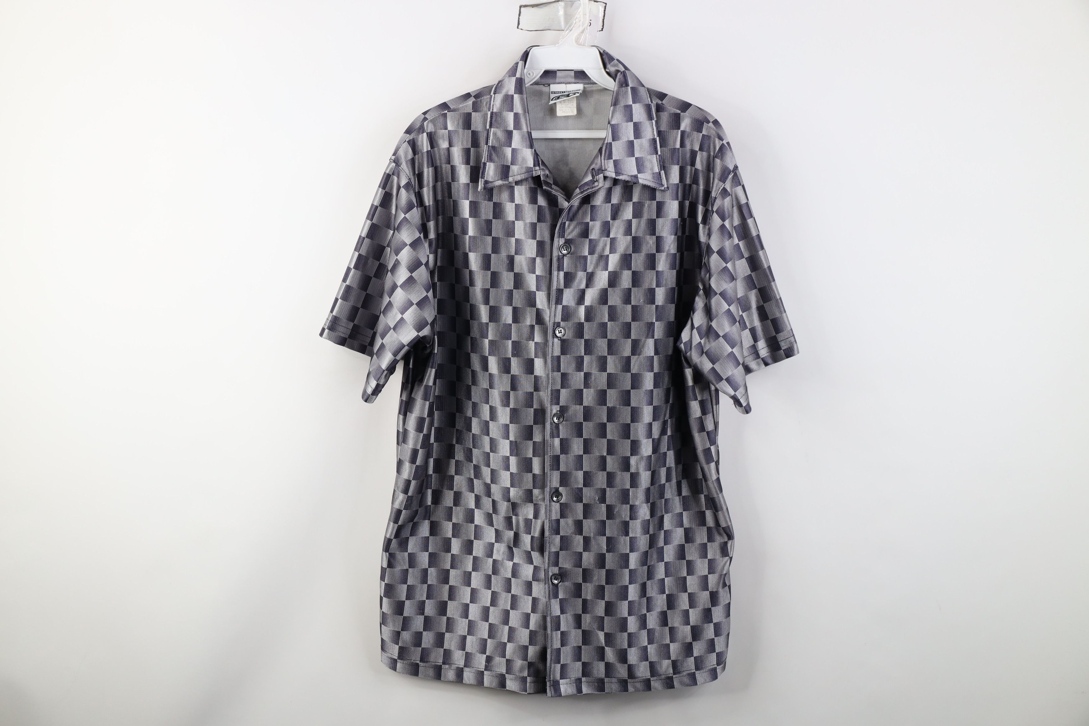 Vintage Vintage 90s Y2K Streetwear Dance Rave EDM Button Shirt USA Size US M / EU 48-50 / 2 - 1 Thumbnail