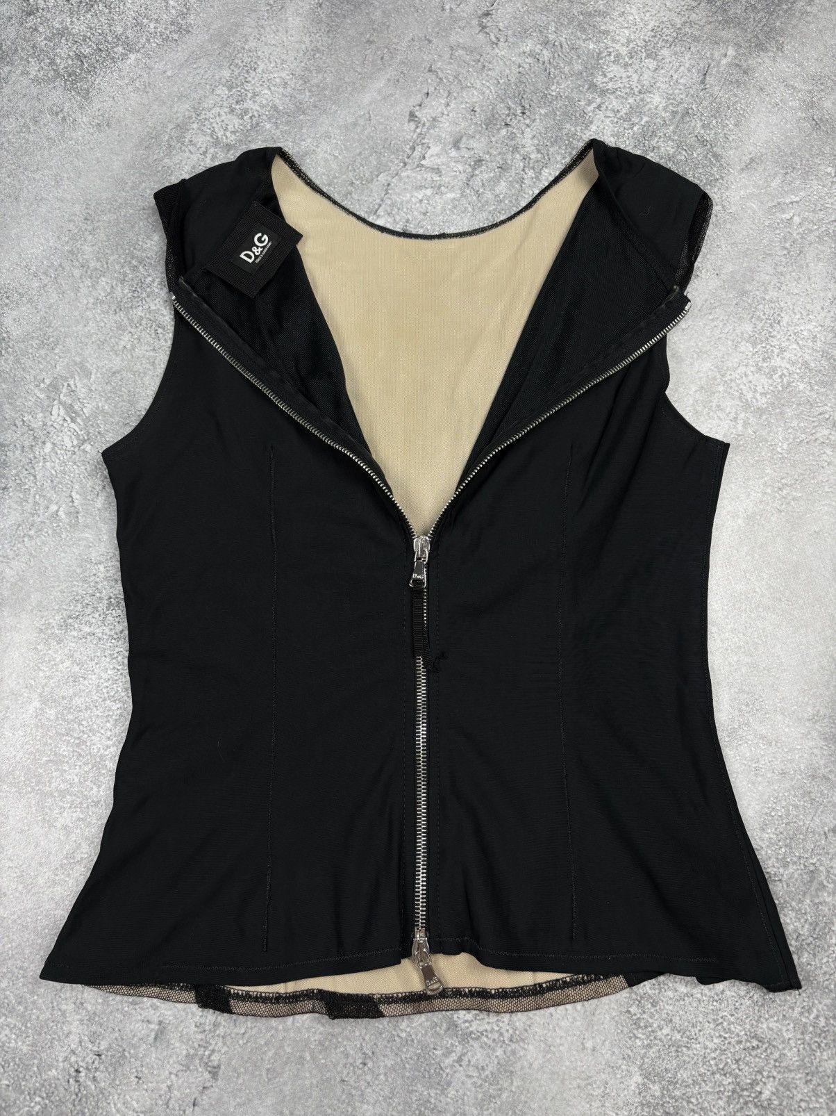Designer × Dolce & Gabbana Dolce Gabbana Corset Top Mesh Size 42 Size M / US 6-8 / IT 42-44 - 3 Thumbnail