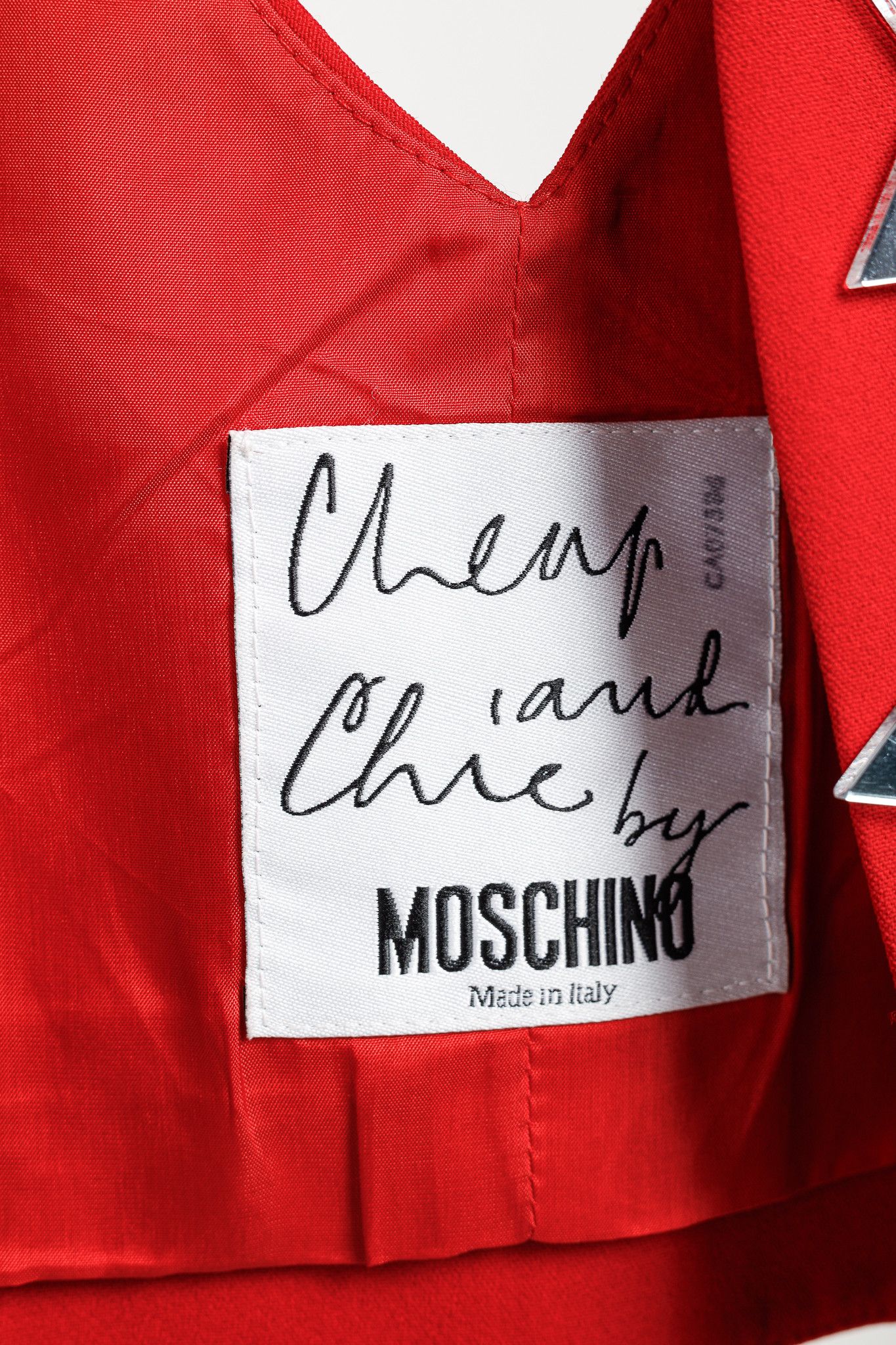 Moschino Moschino Cheap and Chic Xs & Os Heart Cut-Out Red Vest Size M / US 6-8 / IT 42-44 - 4 Thumbnail
