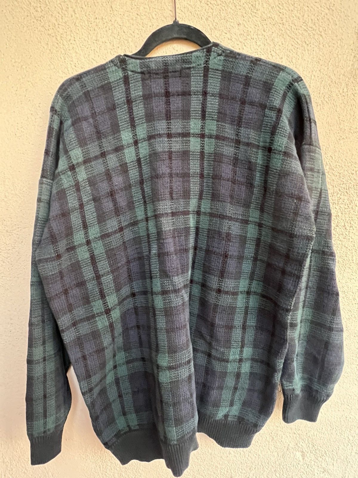 Liz Claiborne Vintage 80's Claiborn plaid cardigan sweater Size US L / EU 52-54 / 3 - 2 Thumbnail