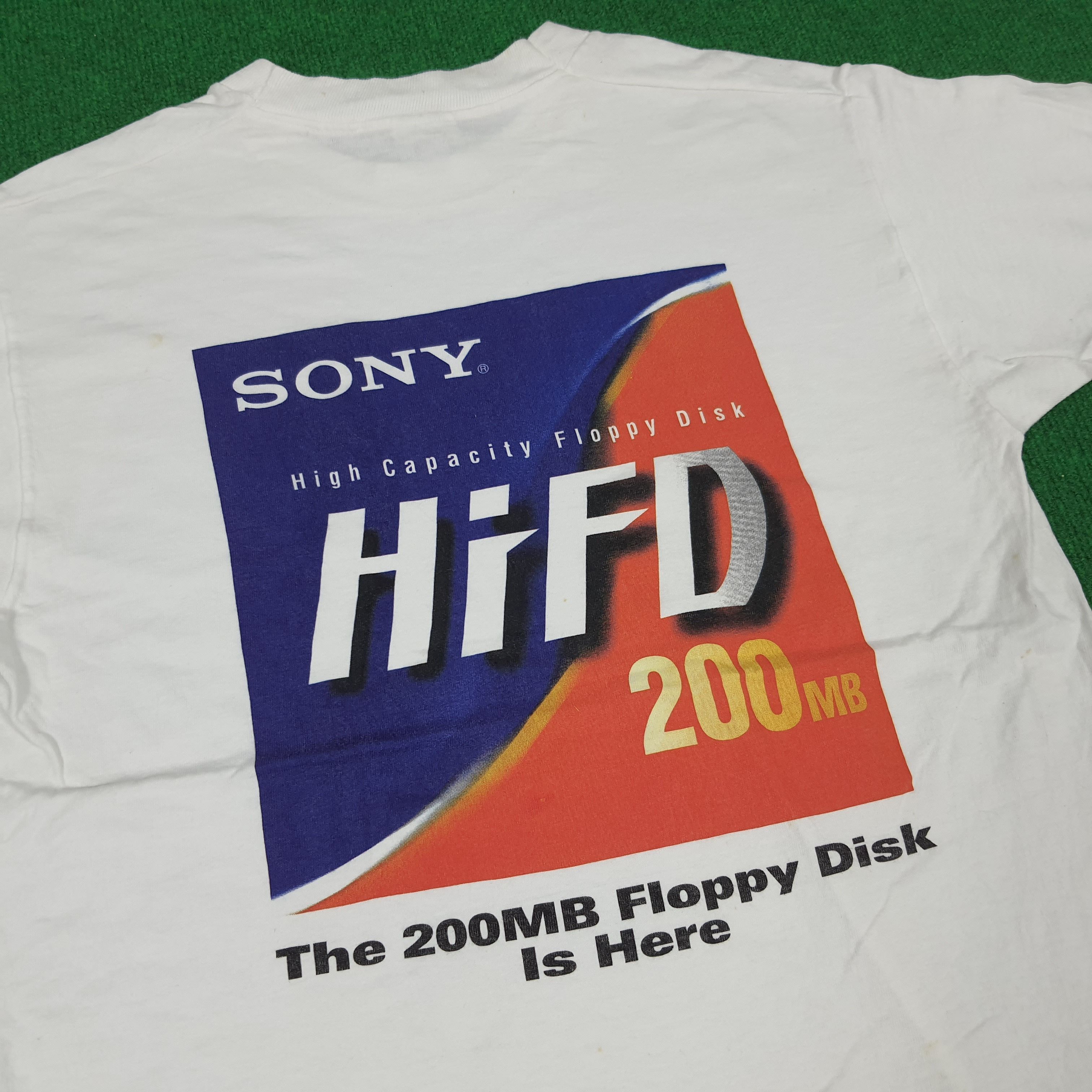 Japanese Brand × Sony × Vintage Vintage Sony HiFD Tech Japanese Brand T-shirt Size US S / EU 44-46 / 1 - 2 Thumbnail