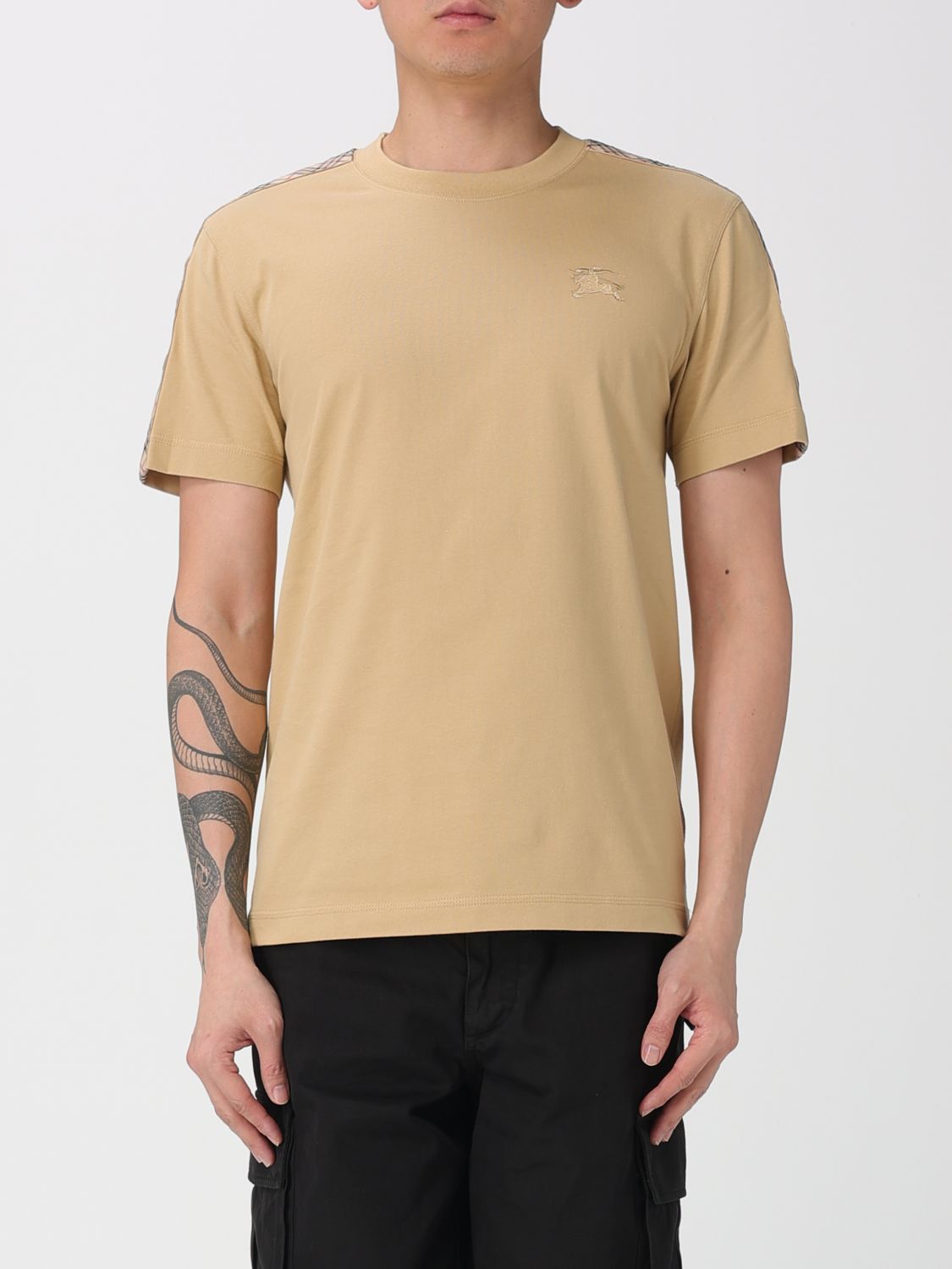 Burberry Burberry T-Shirt Men Beige Size US M / EU 48-50 / 2 - 1 Thumbnail