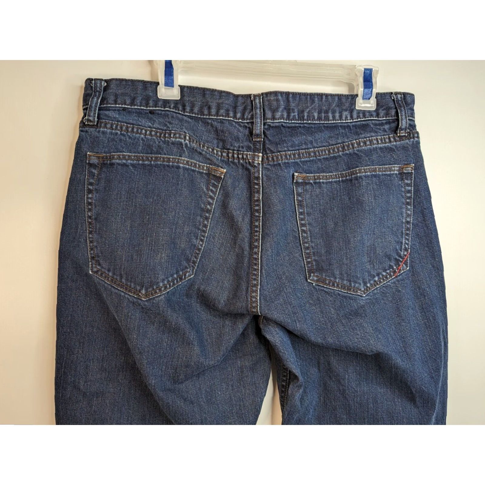 Banana Republic Banana Republic Jeans Straight Leg Mens 36x32 Dark Wash Blue 100% Cotton Denim Size US 36 / EU 52 - 6 Thumbnail