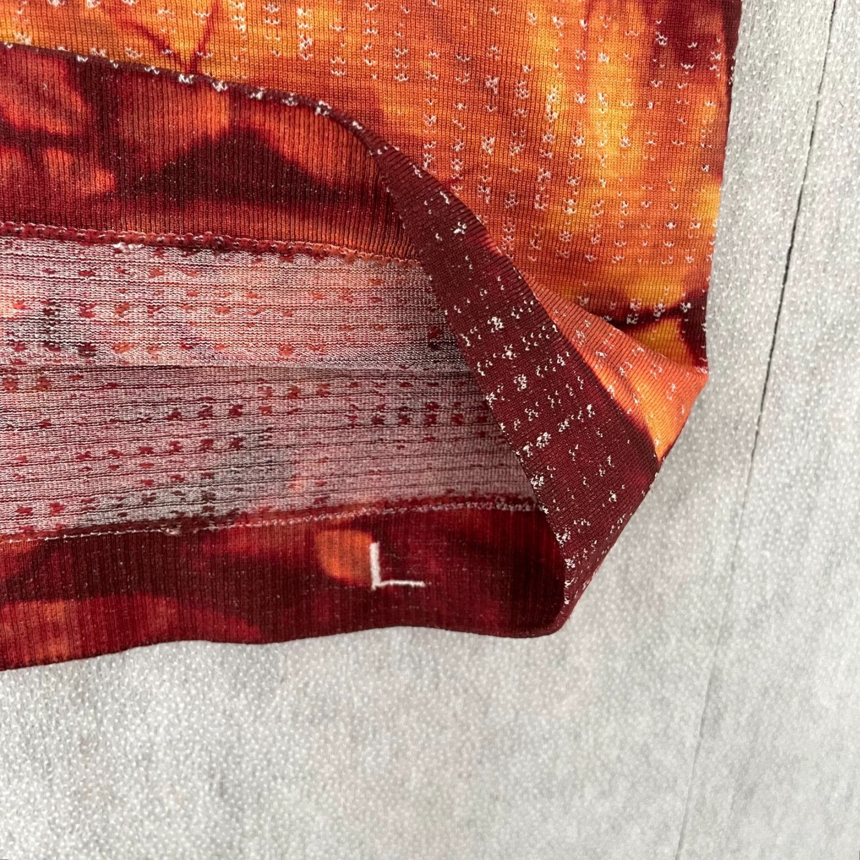 Lululemon Lululemon Metal Vent Tech Short Sleeve Gym Shirt Mens Adult Large Orange Size US L / EU 52-54 / 3 - 7 Thumbnail