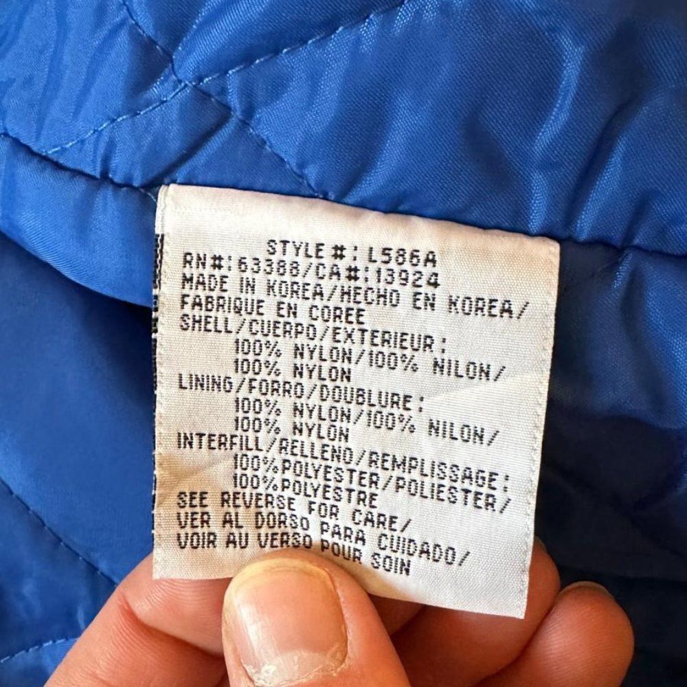 Vintage Vintage Logo Athletic Quilt lined Blue Jacket Men's Size 2X Size US XXL / EU 58 / 5 - 4 Thumbnail