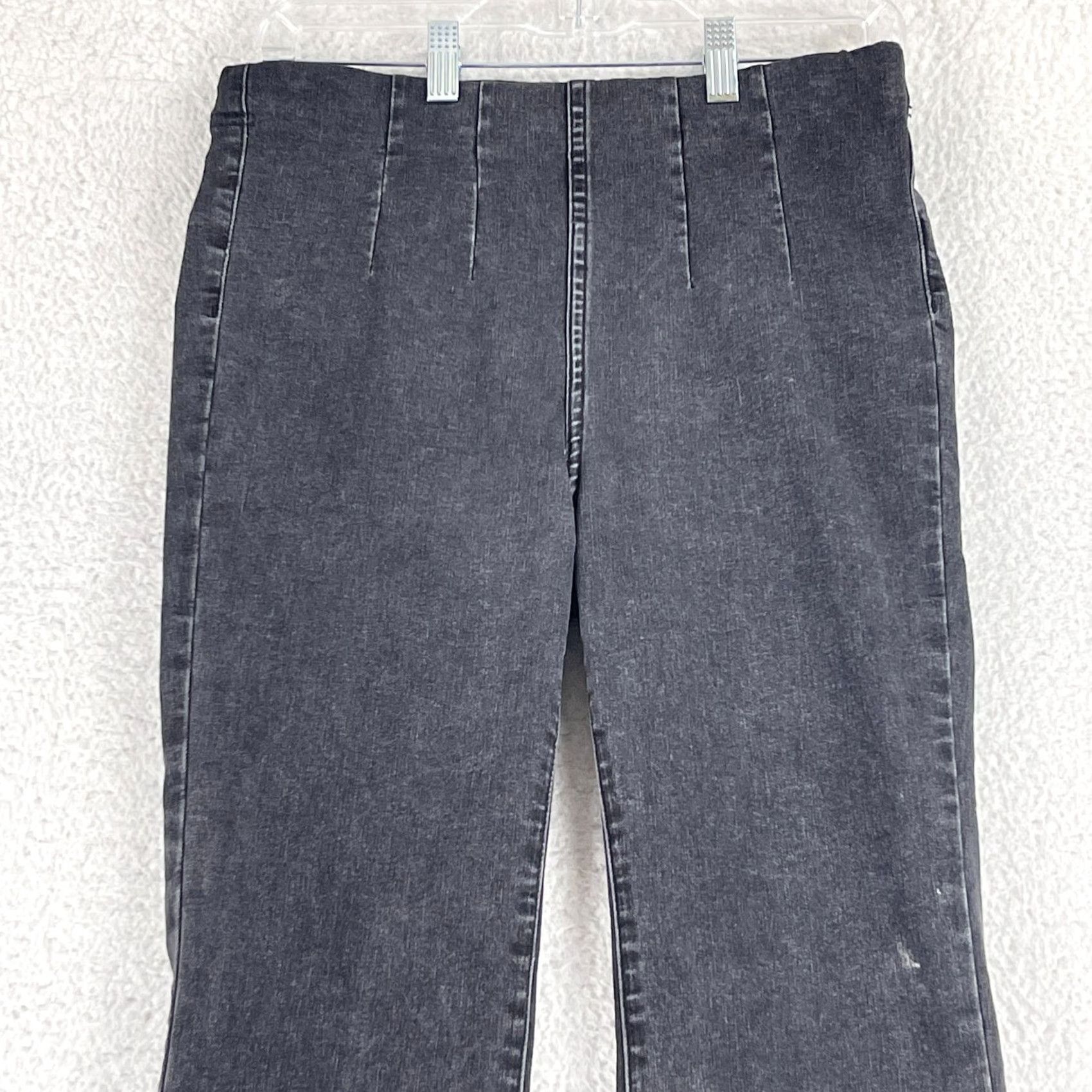 Free People Free People Jeans Womens 28 Black Denim Flare High-Rise Wide-Leg Casual Wool? Size 28" / US 6 / IT 42 - 2 Thumbnail