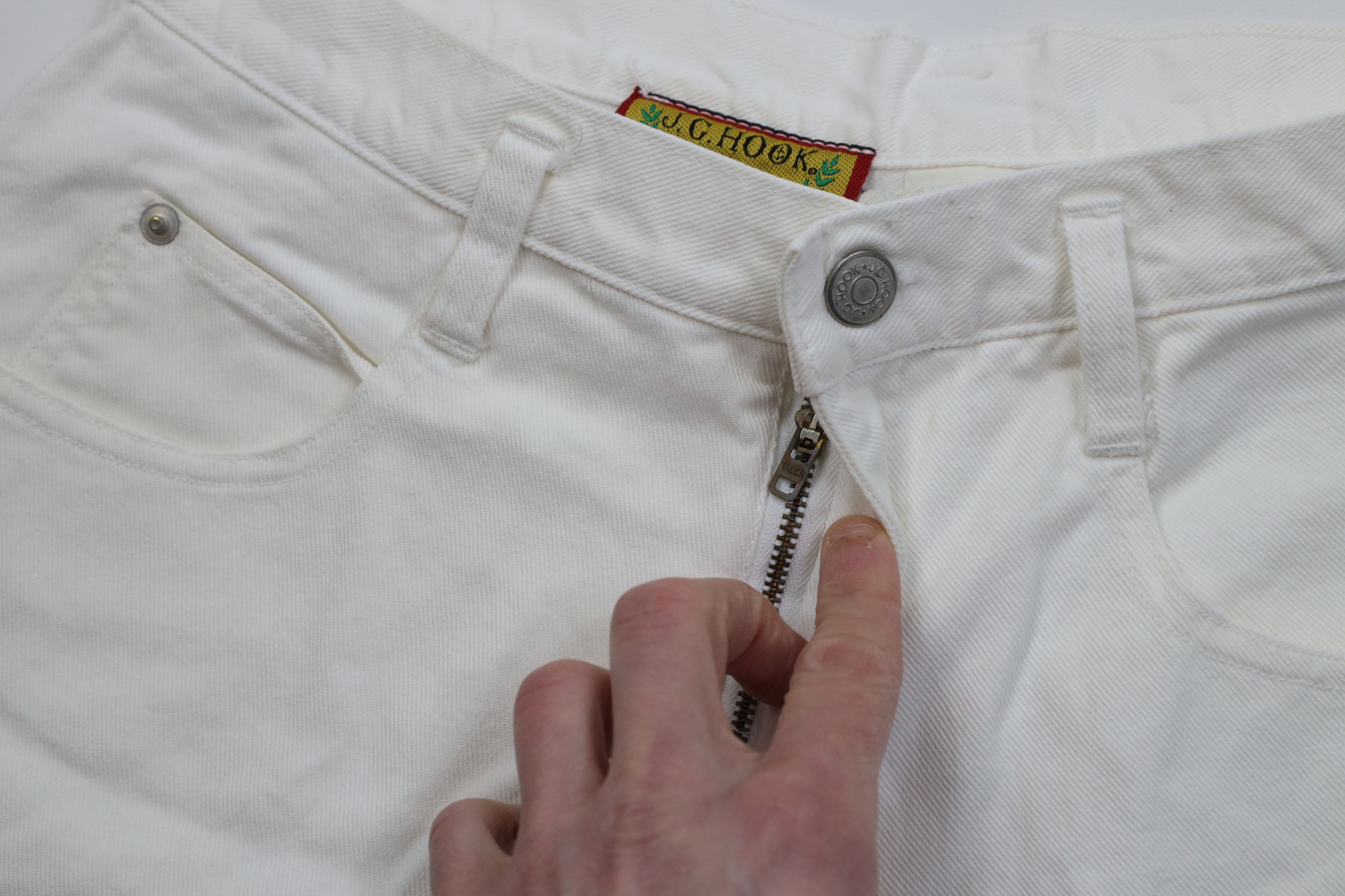 Vintage Vintage 90s Streetwear Denim Jean Shorts Jorts White Cotton Size 36" / US 14 / IT 50 - 6 Thumbnail