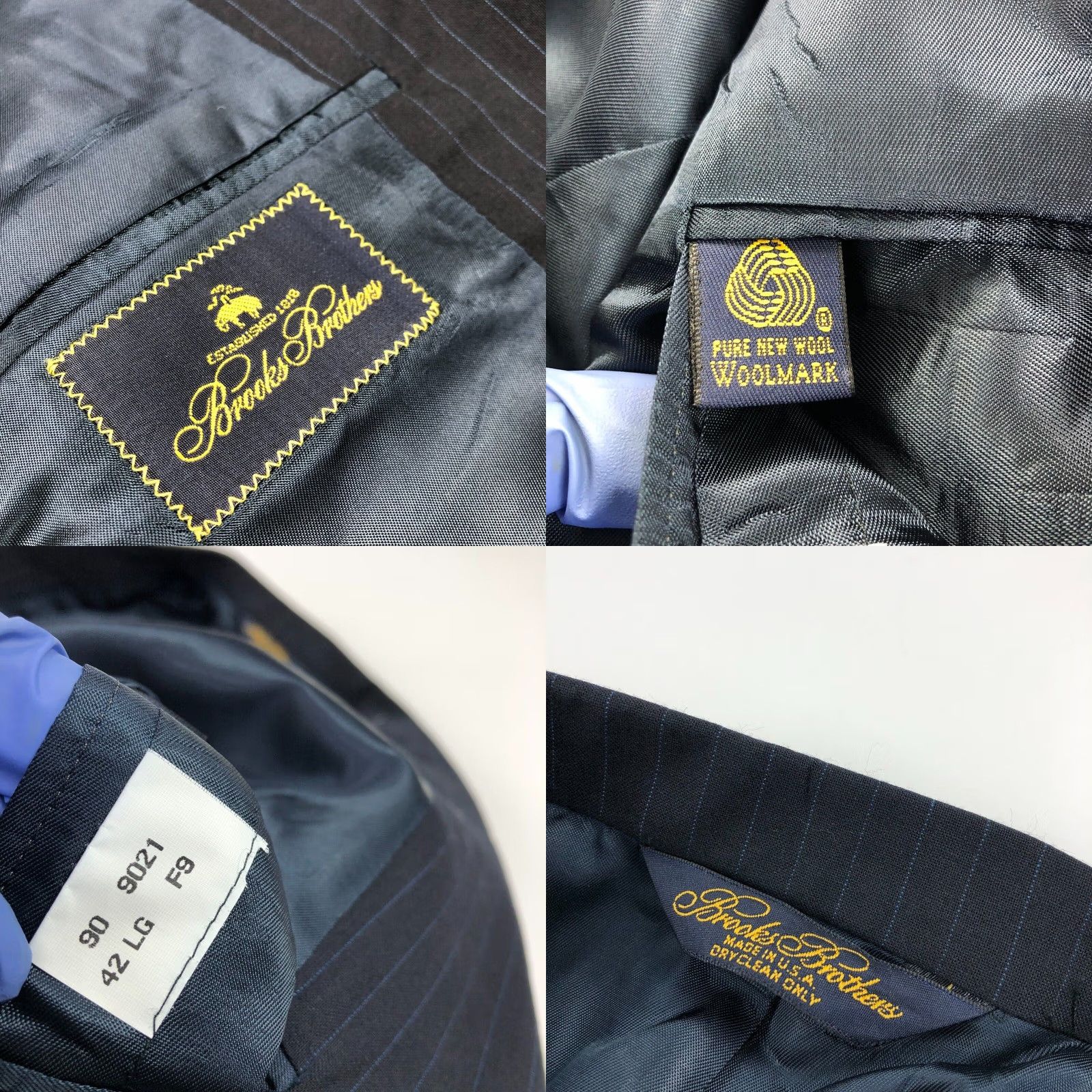Brooks Brothers Brooks Brothers Suit Jacket Navy Blue 100% Wool Two-Button Big & Tall 46L Men's Regular Coat/Vestless? Size US S / EU 44-46 / 1 - 9 Thumbnail