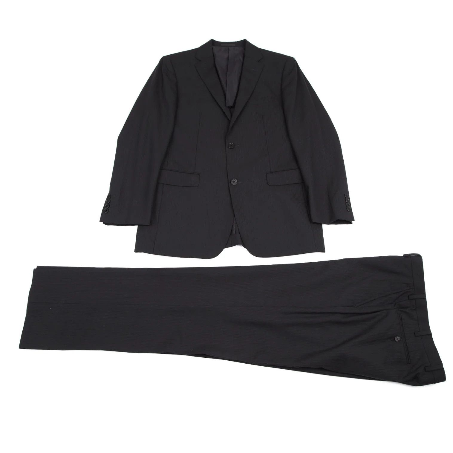 Burberry Wool Stripe Tailored Jacket in Dark Navy 42L Size US XS / EU 42 / 0 - 14 Thumbnail
