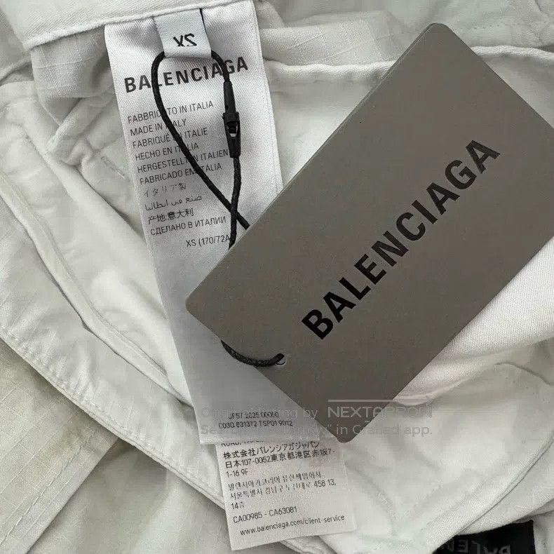 Balenciaga Balenciaga Beige Shoulder Padded Retro Coach Jacket Jacket Size US XS / EU 42 / 0 - 4 Thumbnail