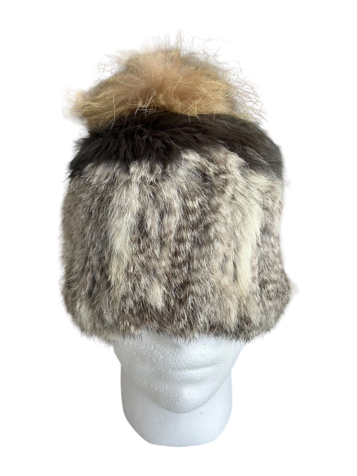 14th Addiction × Japanese Brand × Le Grande Bleu (L.G.B.) Punk Bondage Style Fur Beanie Hats ☠️ Size ONE SIZE - 3 Thumbnail