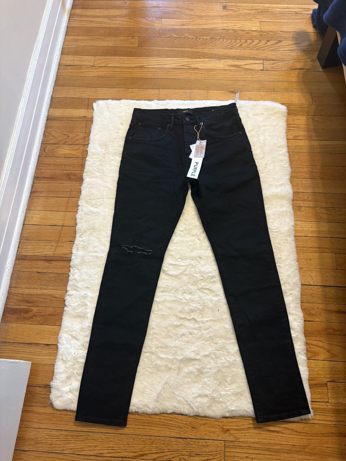 new purple jeans