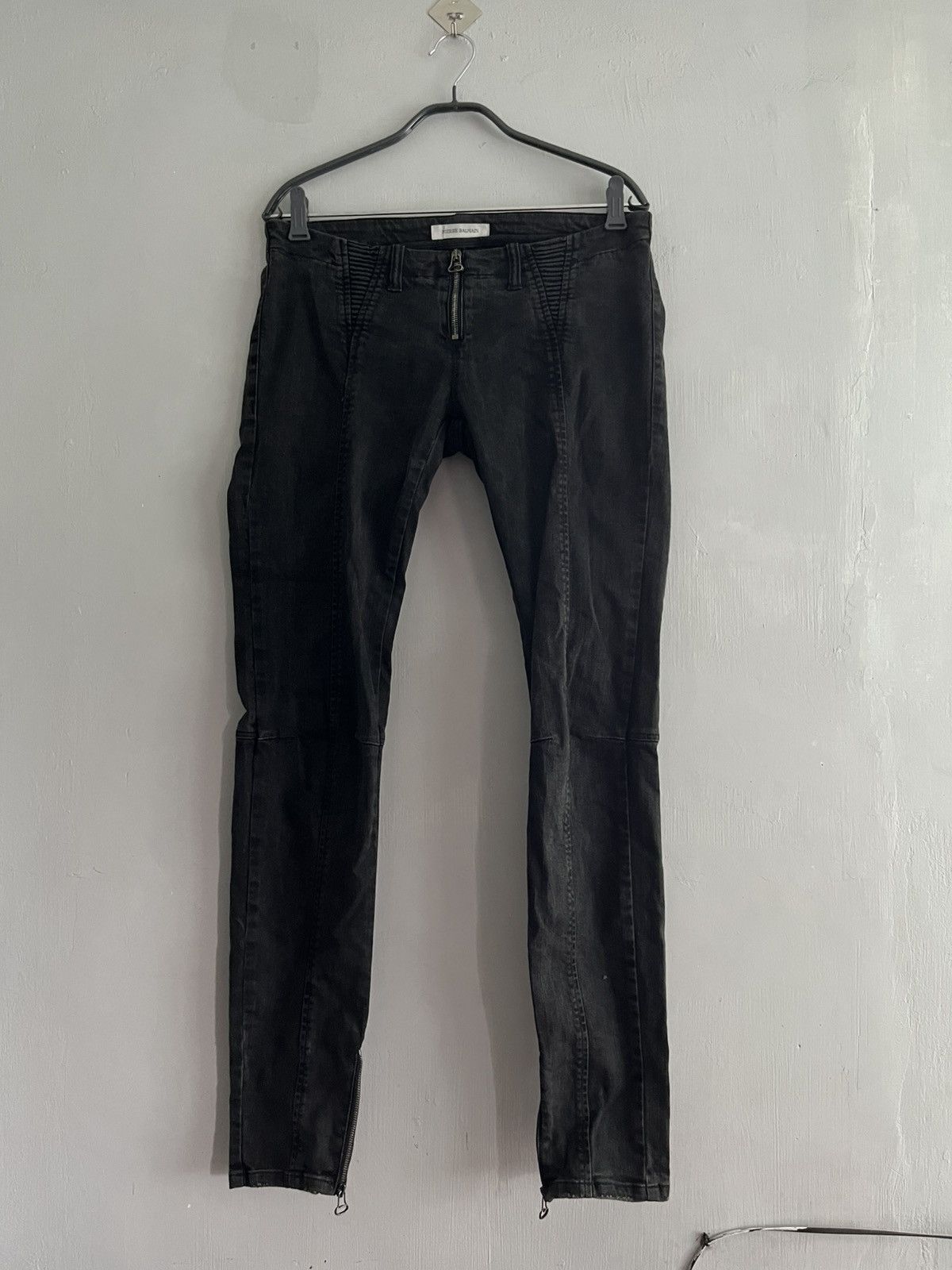 Pierre Balmain Pierre Balmain Biker Slim Cut Jeans Size 30" / US 8 / IT 44 - 1 Thumbnail