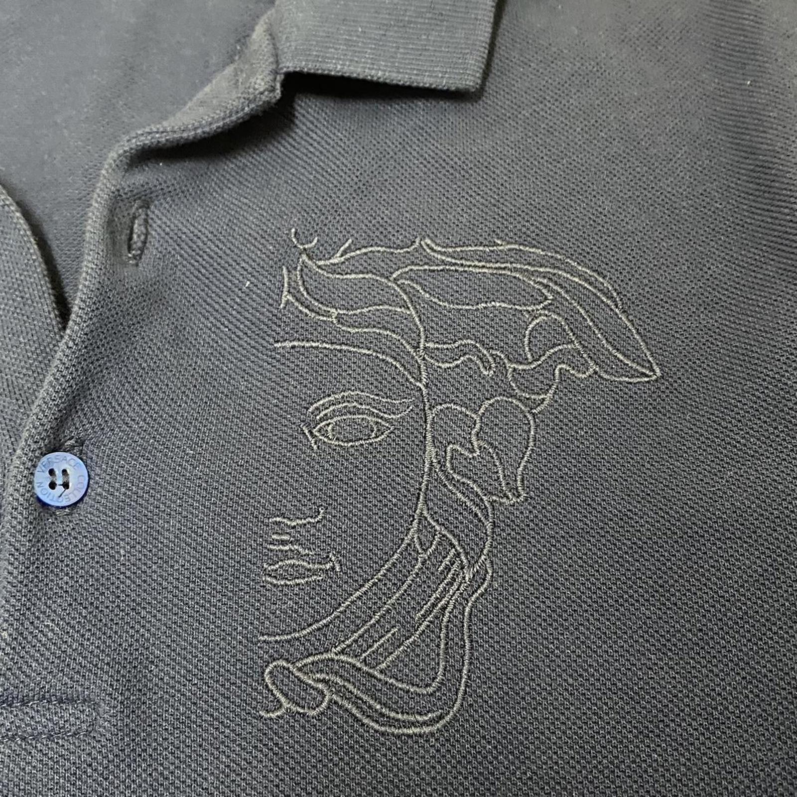 Other Versace Collection Men's Navy Blue Polo Shirt Size US M / EU 48-50 / 2 - 4 Thumbnail