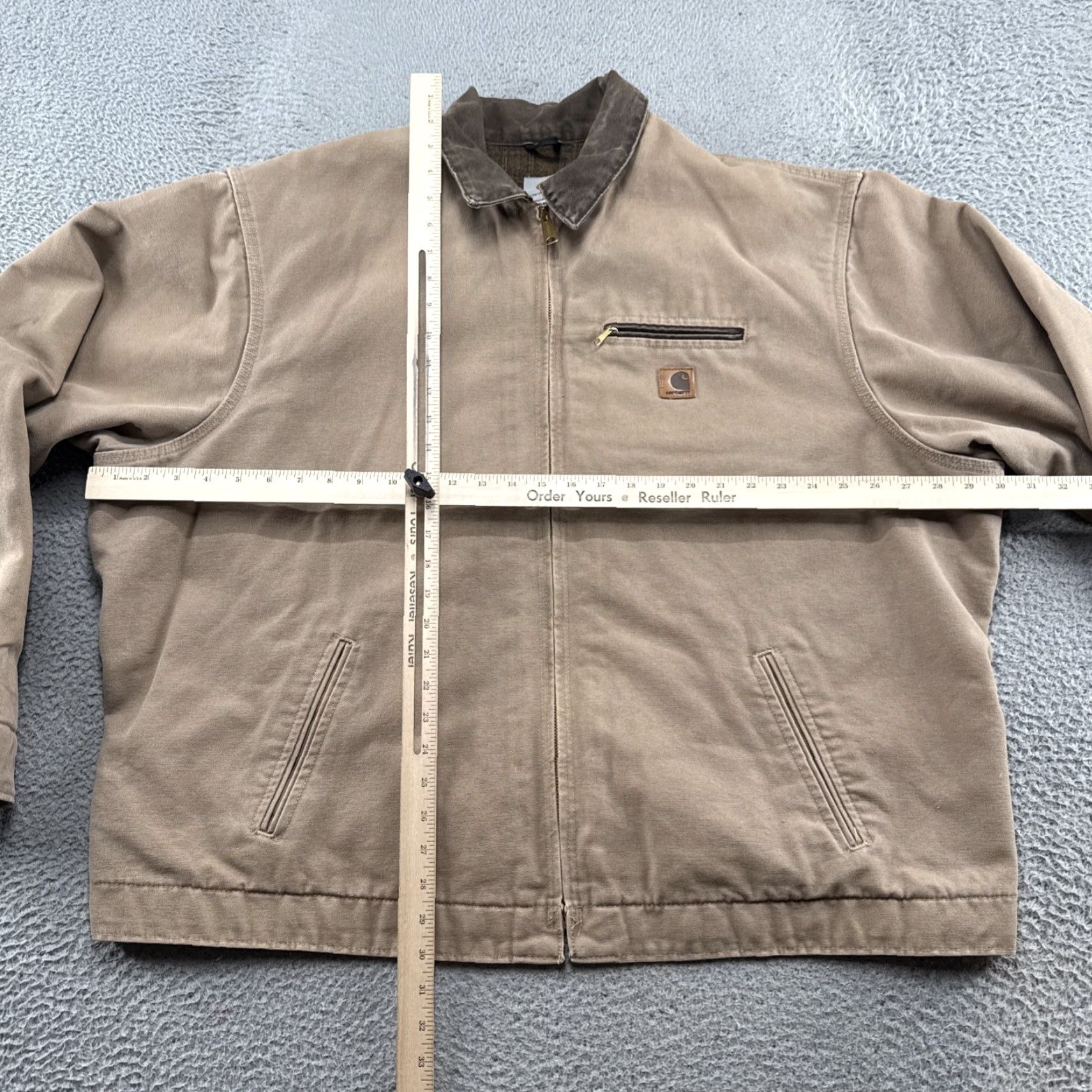 Carhartt VTG Carhartt Detroit Jacket Men’s 3XL Tall J97 SDL Saddle Beige Blanket Lined Size US XXL / EU 58 / 5 - 7 Thumbnail