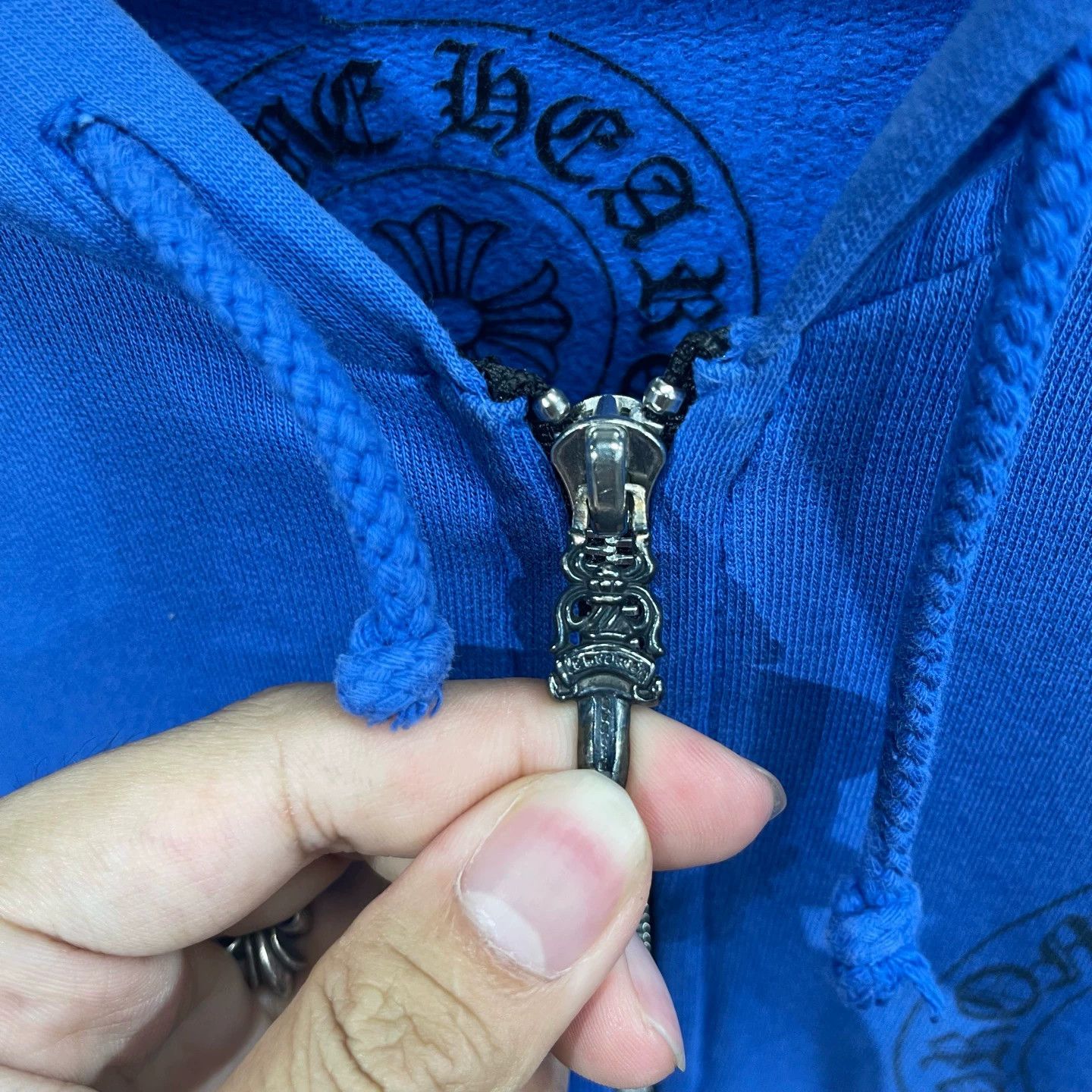 Chrome Hearts CH Arm Cross Horseshoe Scroll Zip Jacket L 99New Size US L / EU 52-54 / 3 - 7 Thumbnail