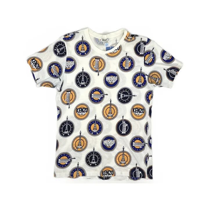 Kenzo KENZO Casual Colorful Logo Print Short-Sleeve T-Shirt 0079 Size US M / EU 48-50 / 2 - 1 Thumbnail