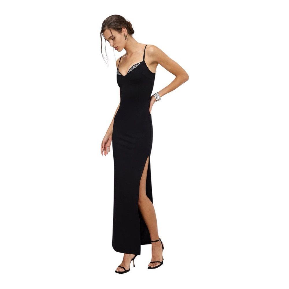 Good American NWT Good American Ponte Embellished Cup Gown Black XL Cryst Size XL / US 12-14 / IT 48-50 - 1 Thumbnail