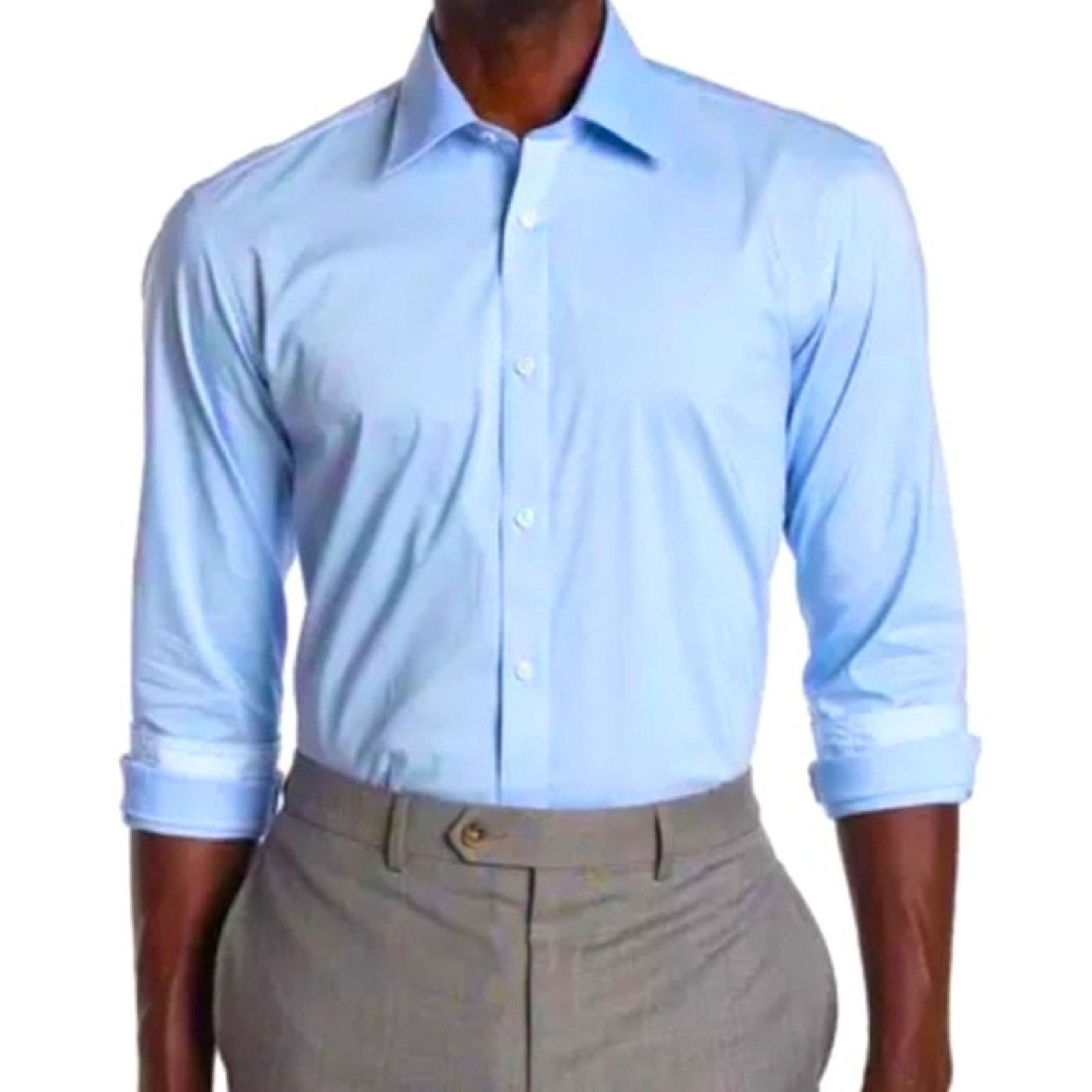 Ted Baker Ted Baker $120 Endurance Performance Shirt Blue 16.5” 34-35 Size US M / EU 48-50 / 2 - 12 Thumbnail
