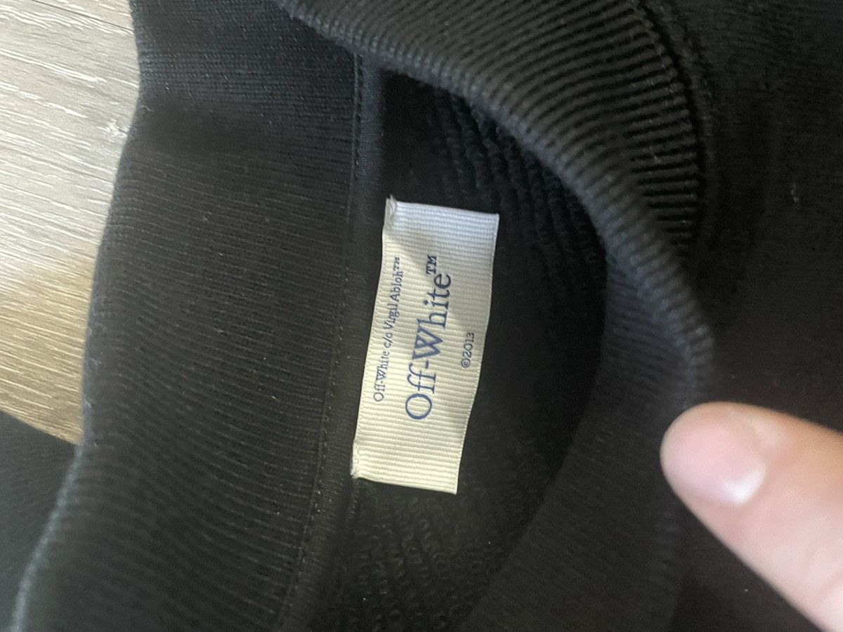 Off-White OFFWHITE sweater/crew neck black size M but fits like large Size US L / EU 52-54 / 3 - 3 Thumbnail
