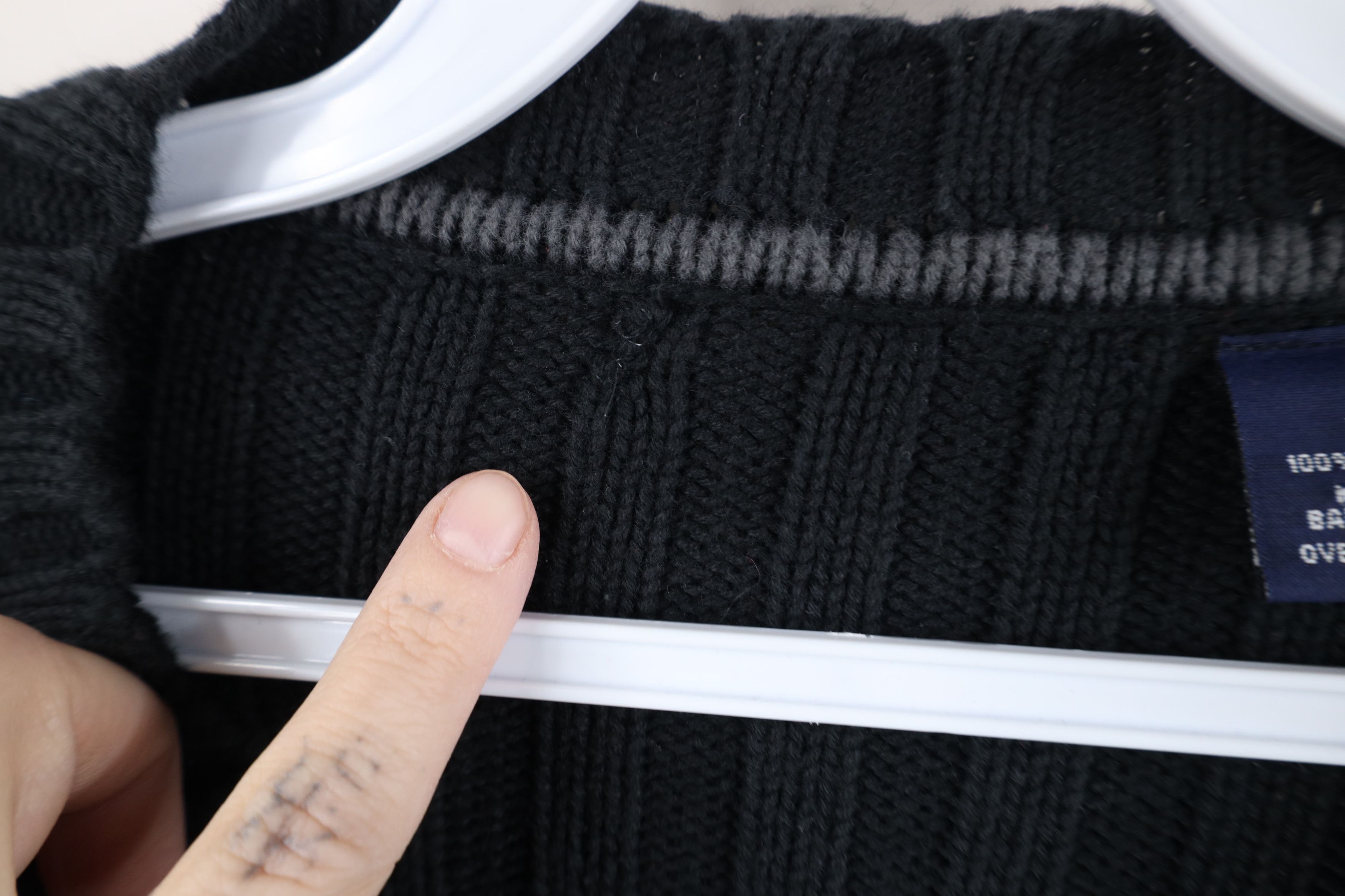 Vintage Vintage 90s Streetewear Heavyweight Ribbed Knit Sweater Size US XL / EU 56 / 4 - 5 Thumbnail