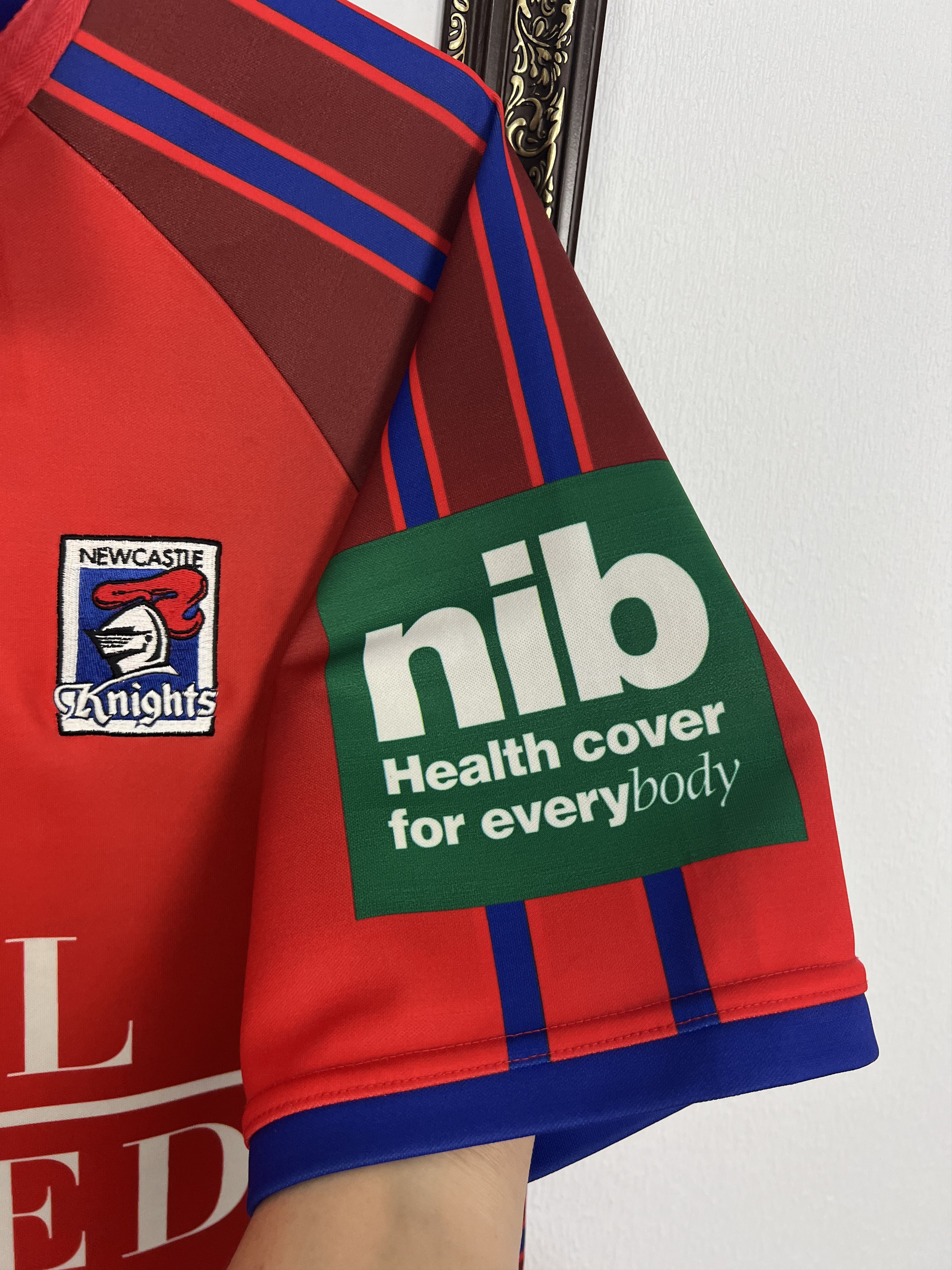 Vintage Newcastle Knights NRL Rugby Union Jersey Trikot Shirt Size US L / EU 52-54 / 3 - 5 Thumbnail
