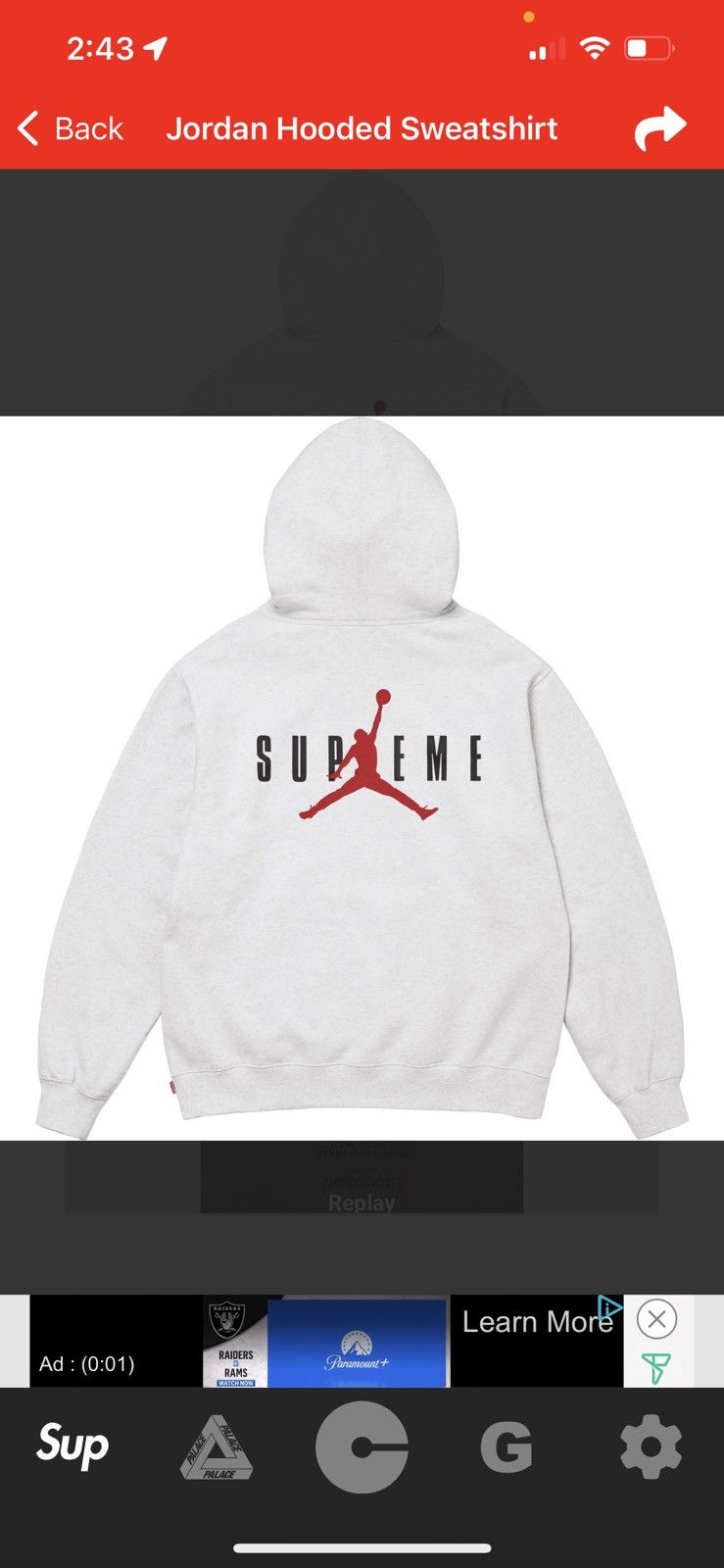 Grailed supreme jordan best sale