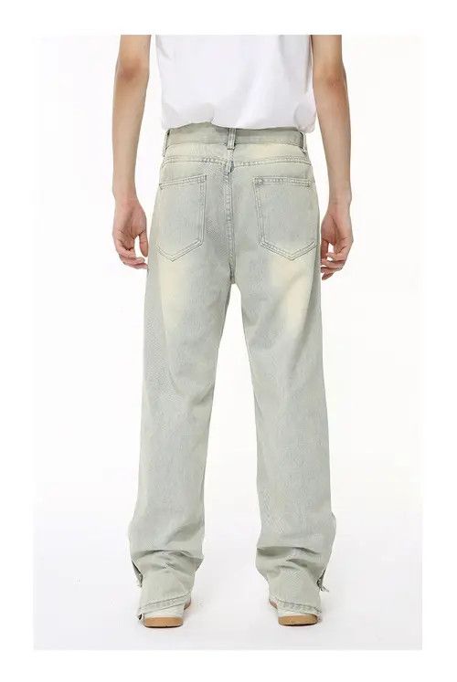 Other High Street Distressed Slit Zipper Jeans Size US 32 / EU 48 - 5 Thumbnail