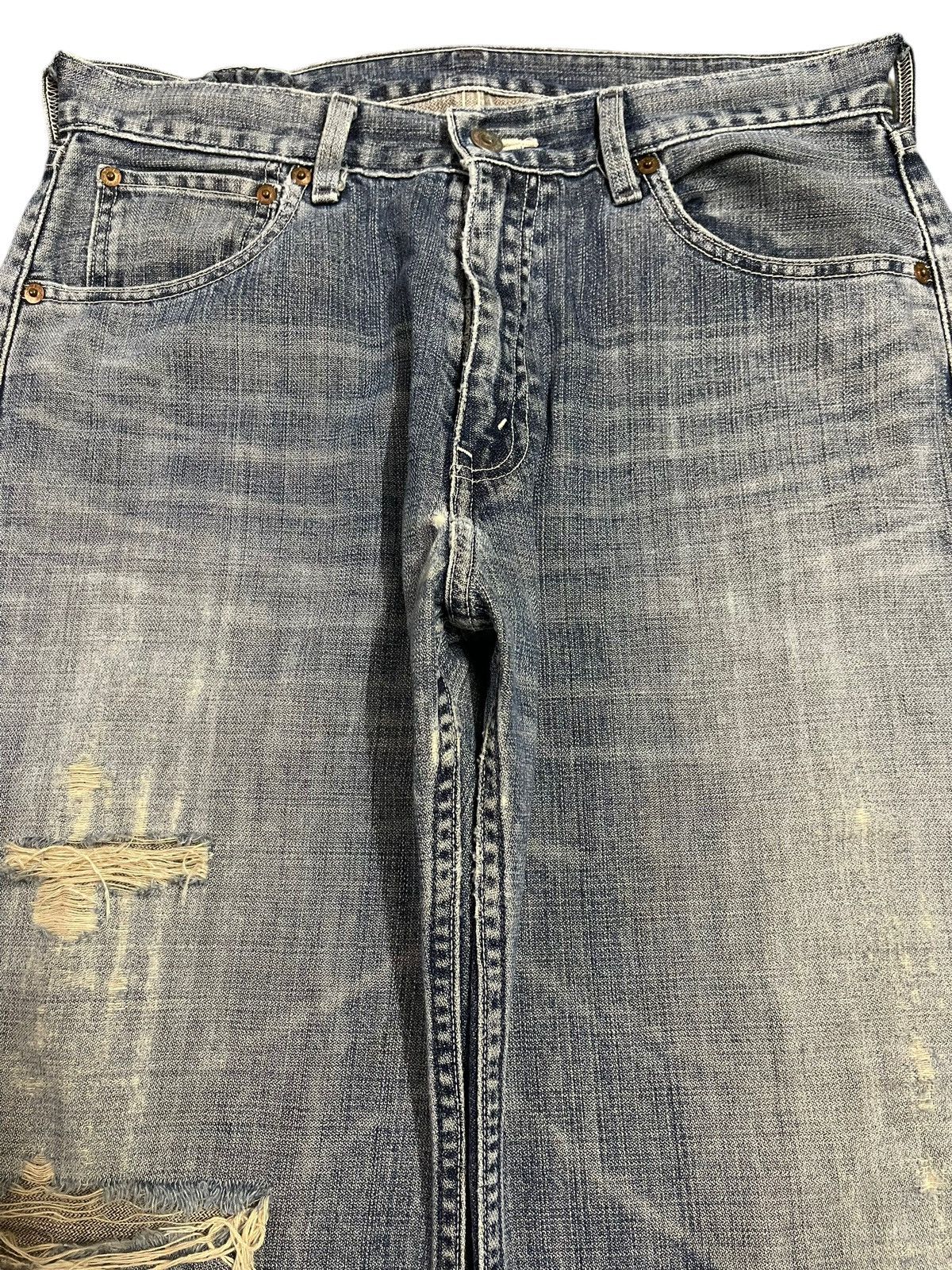 Levi's Vintage 90s Levis 503 Mud Wash Style Distressed Baggy Jeans Size US 32 / EU 48 - 3 Thumbnail