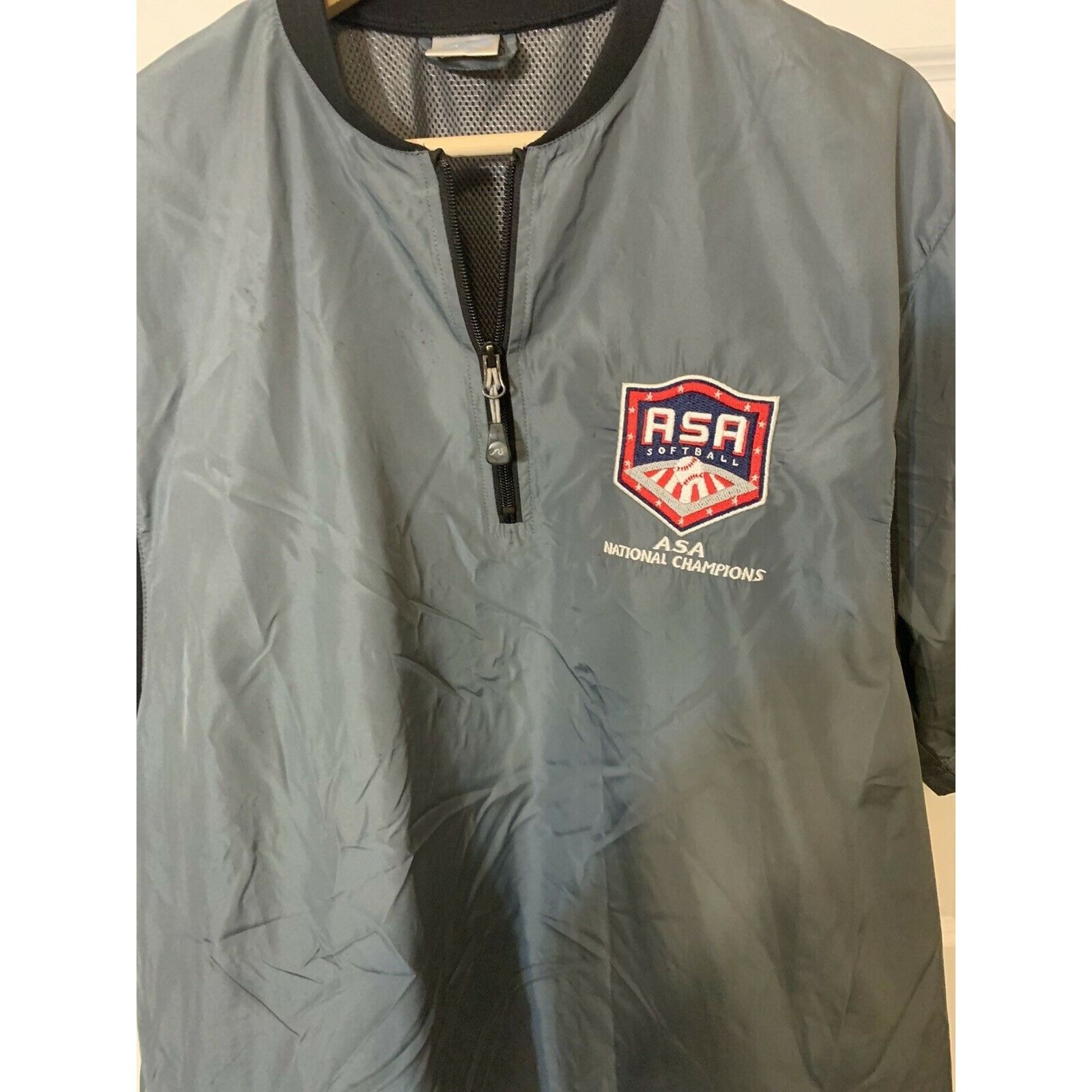 Other ASA Sofball National Champions 1/4 Zip Windbreaker Pullover Size US M / EU 48-50 / 2 - 2 Thumbnail